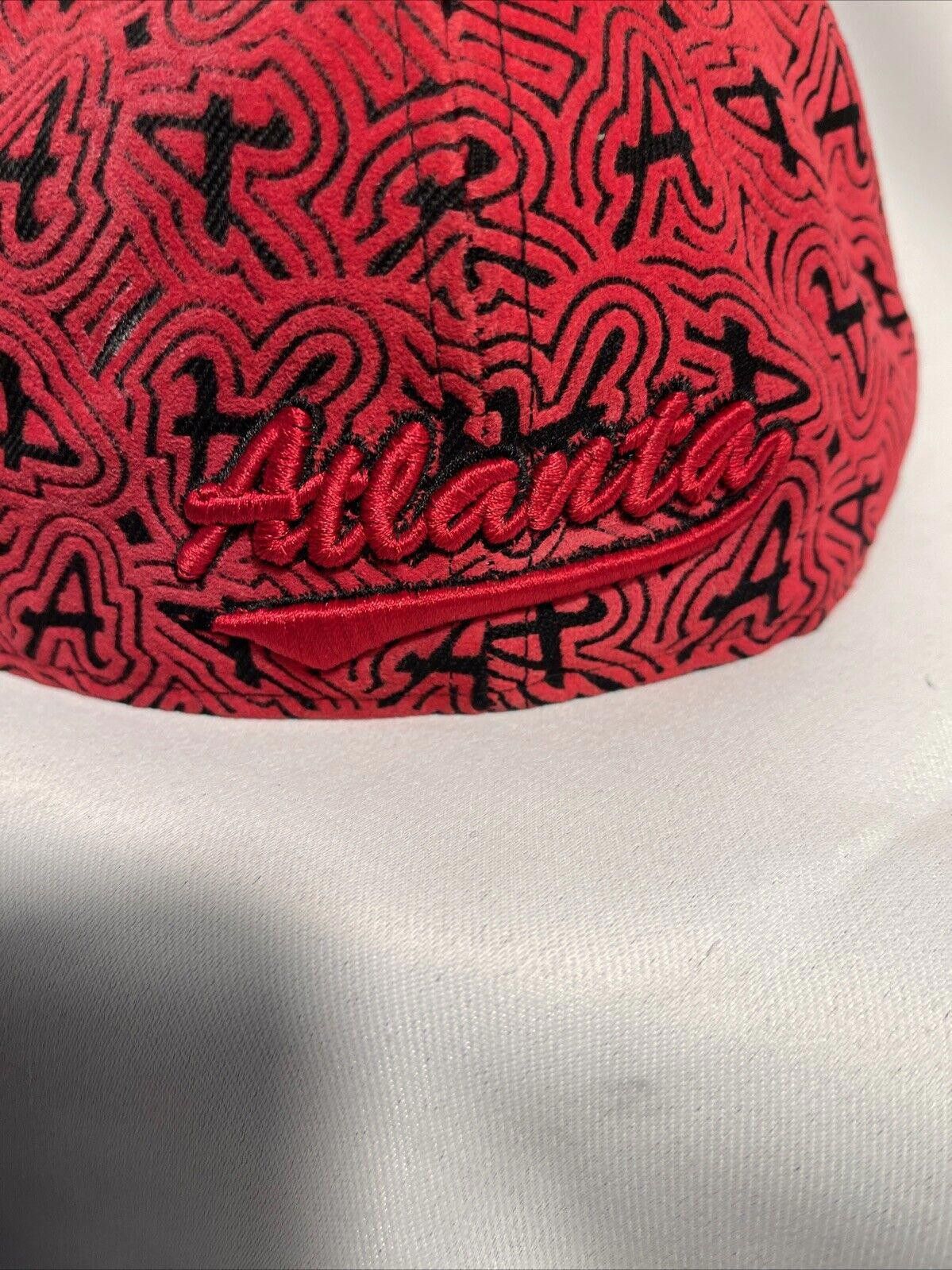 Designer CITY HUNTER Hat Cap 7 3/4 Atlanta US City Red Size ONE SIZE - 2 Thumbnail