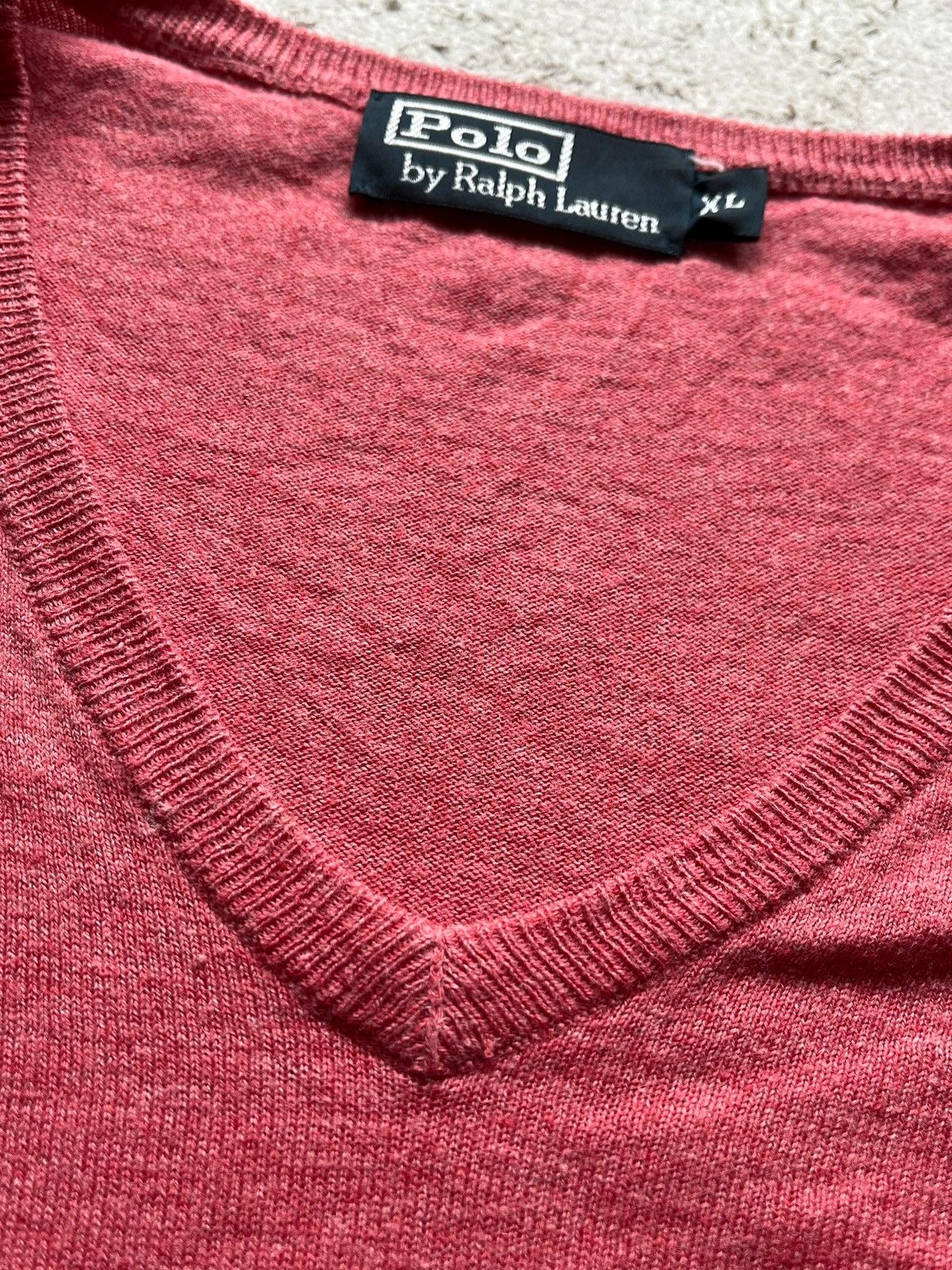 Polo Ralph Lauren Polo Ralph Lauren Sz XL Sweater V-Neck Rose Small Pony Size US XL / EU 56 / 4 - 2 Thumbnail