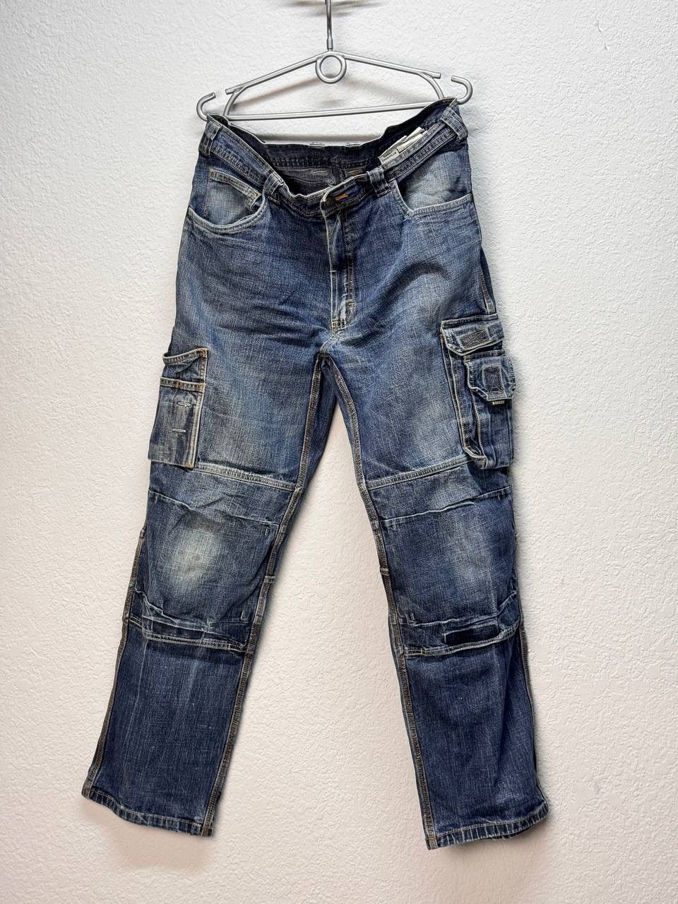 If Six Was Nine × Japanese Brand × Yohji Yamamoto VTG Yohji Yamamoto Junya Watanabe Style Bondage Cargo Pants Size US 32 / EU 48 - 2 Thumbnail