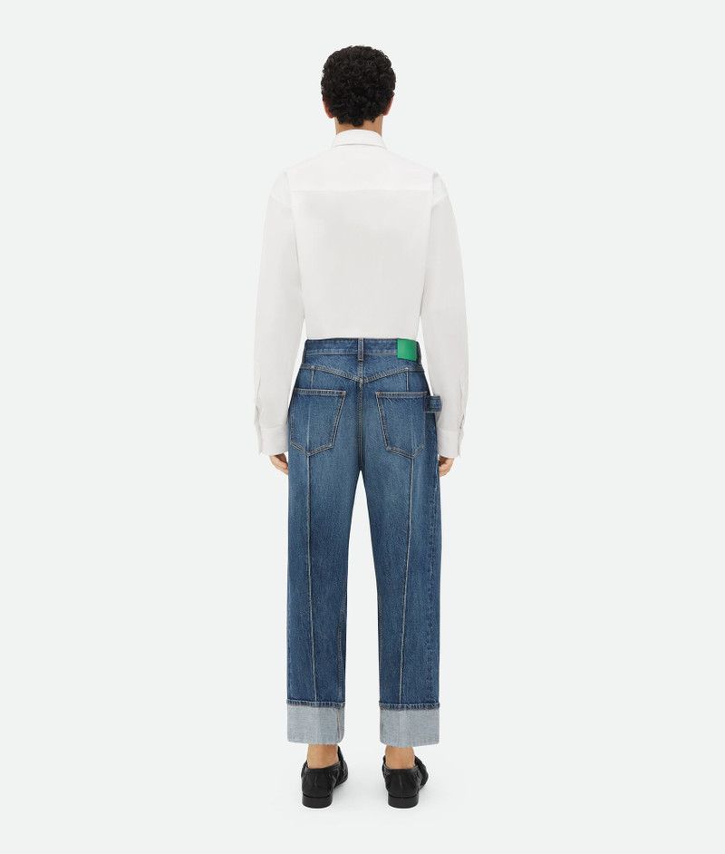 Bottega Veneta o1bcso1str0426 Turn Up Denim Jeans in Blue Size US 36 / EU 52 - 3 Thumbnail