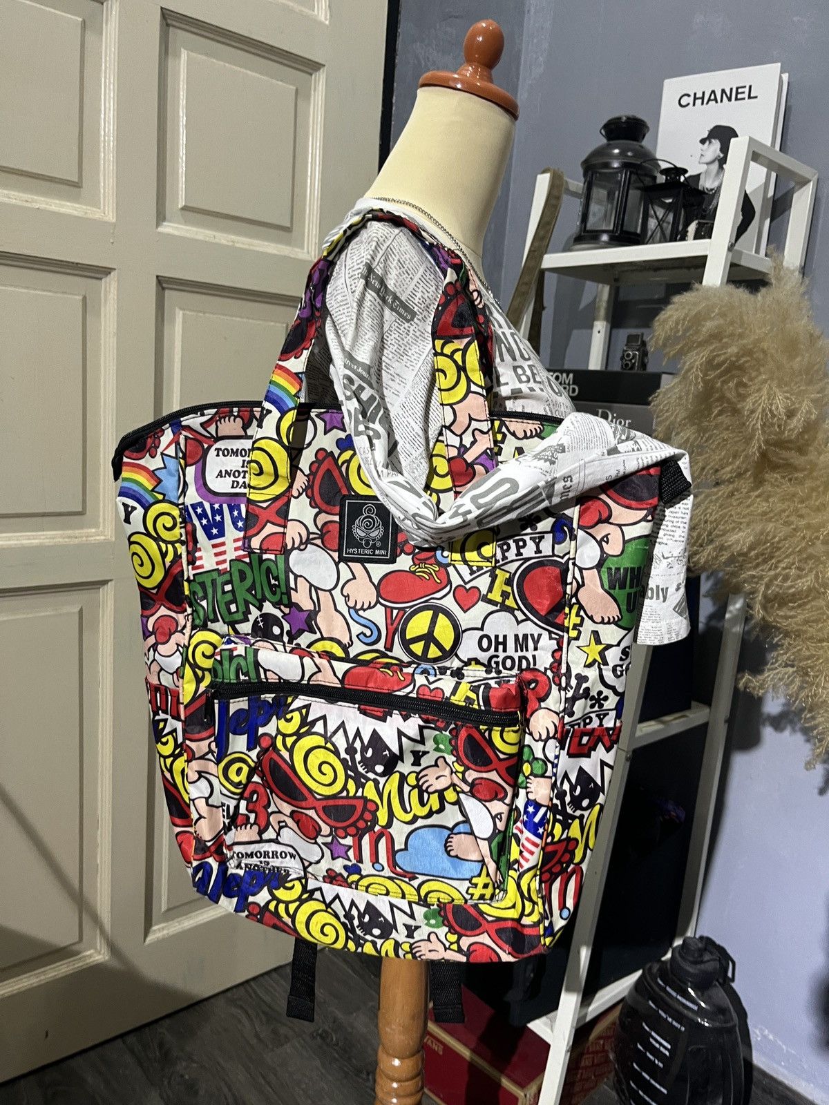 Hysteric Glamour × Japanese Brand 2 Way Hysteric Glamours Mini Backpack & Tote Bag Full Print Size ONE SIZE - 16 Thumbnail