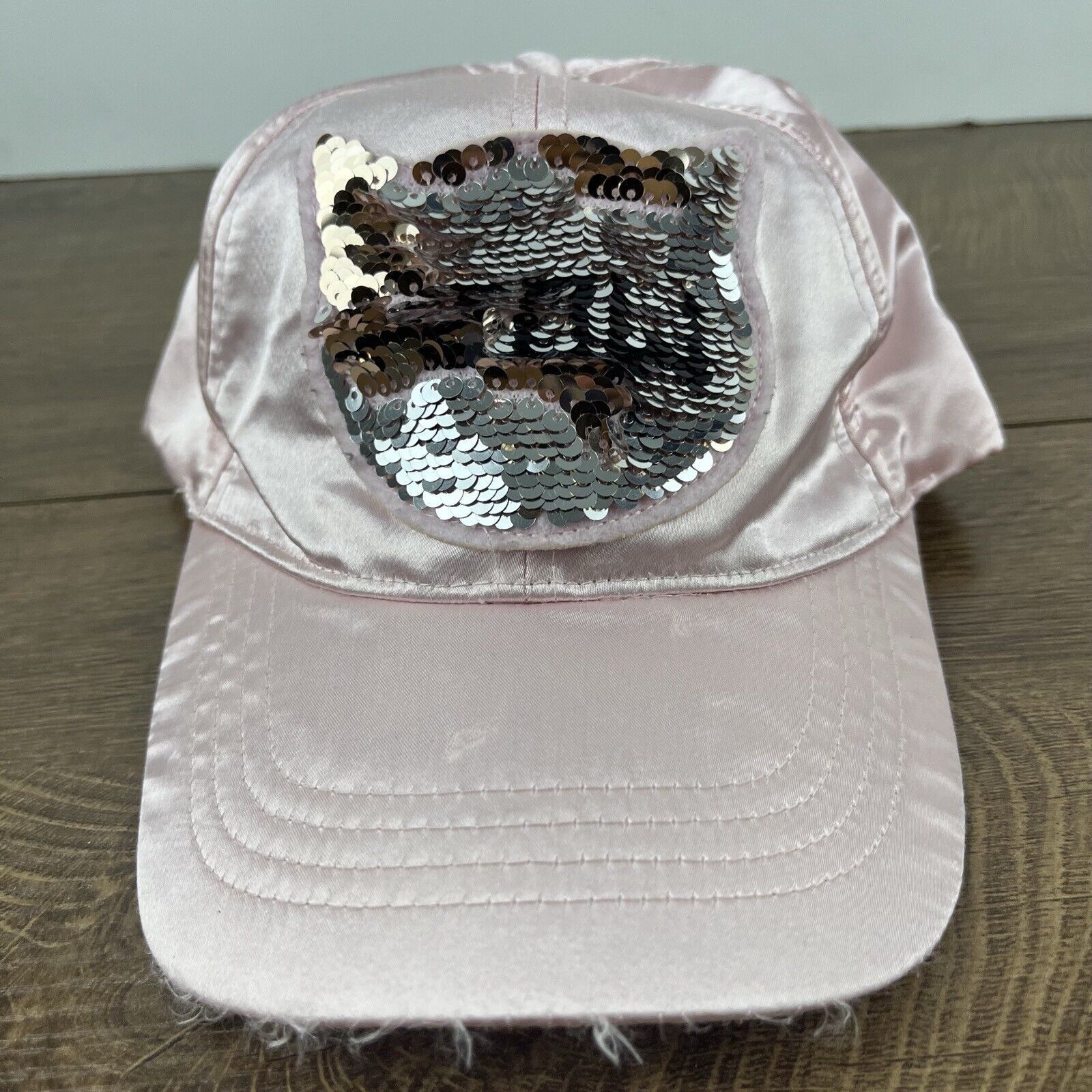 Other Cat Face Hat Glitter Hat Pink Cap Adjustable Pink Adult Size Size ONE SIZE - 5 Thumbnail