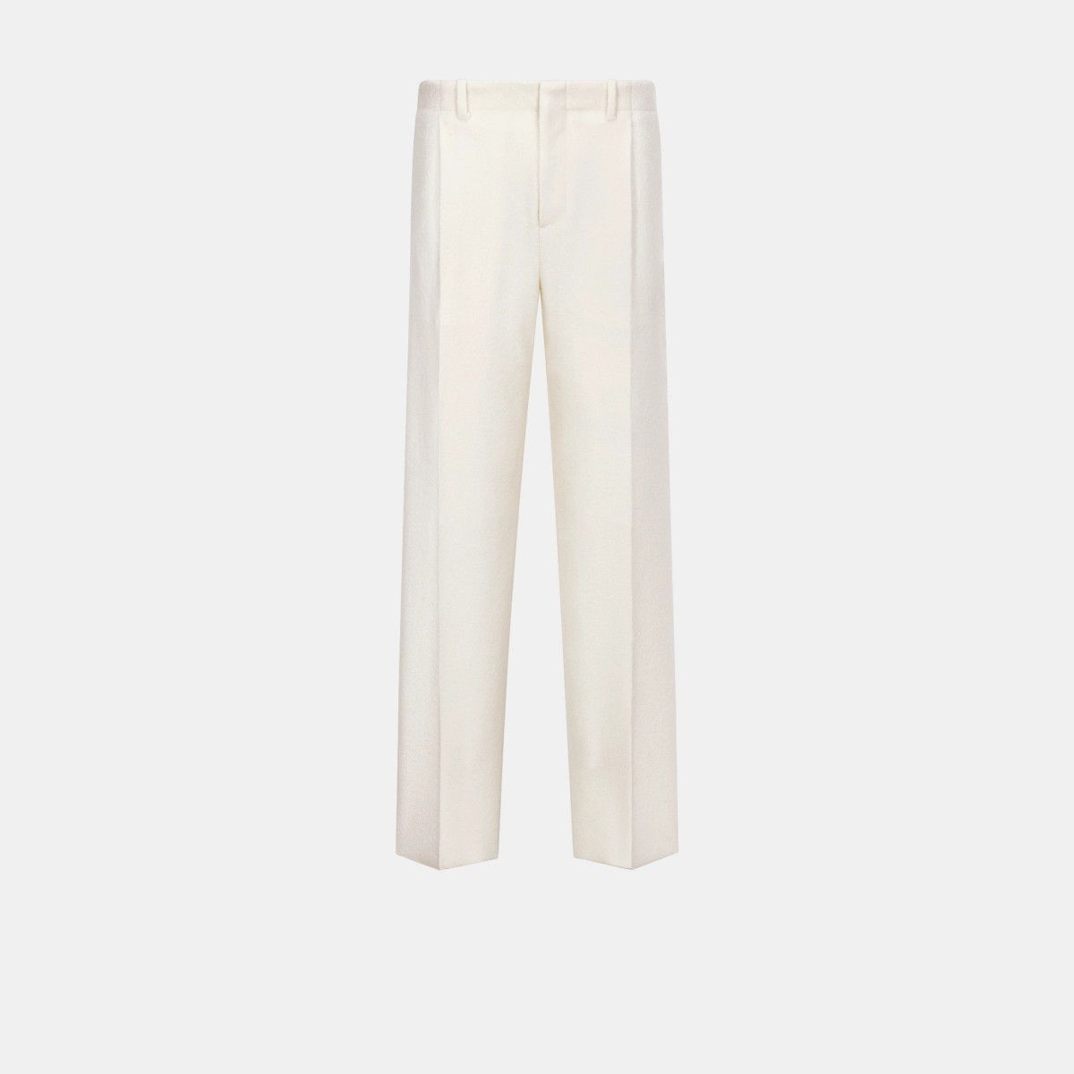 Dior o1bcso1str1124 Pleated Pants in Ecru Virgin Size US 38 / EU 54 - 1 Thumbnail