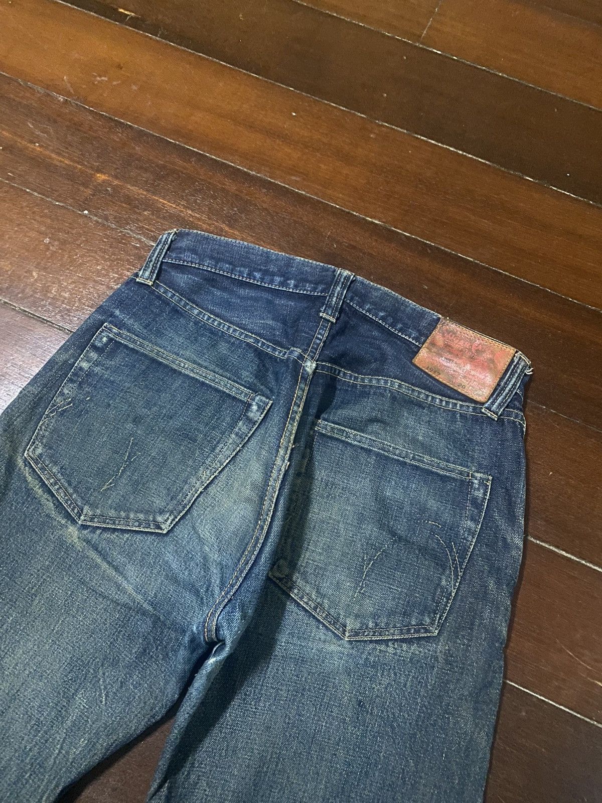 Sugar Cane Vintage Sugar cane 1947 distressed mud wash rusty jeans Size US 31 - 20 Thumbnail