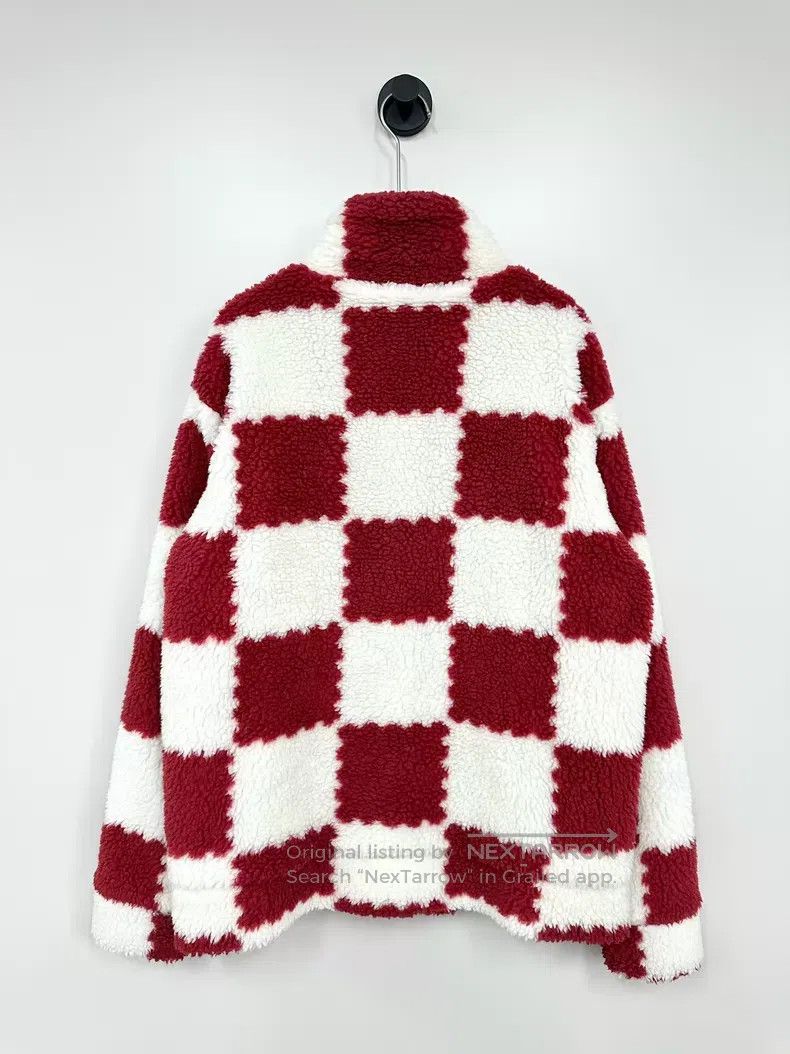 Louis Vuitton Louis Vuitton White and red checkerboard teddy jacket Size US M / EU 48-50 / 2 - 2 Thumbnail