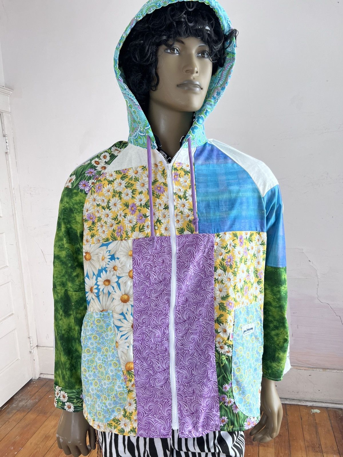 Other Patchwork hoodie Jacket by A Herman USA Size L / US 10 / IT 46 - 1 Thumbnail