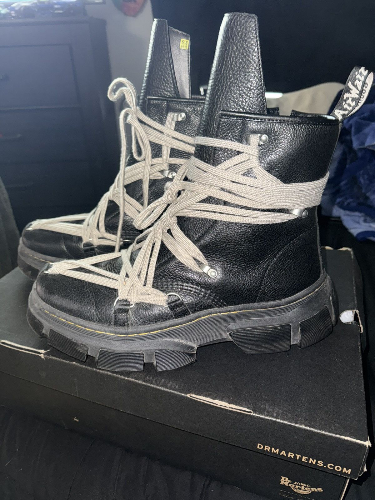 Dr. Martens × Rick Owens Dr. Martens X Rick Owens 1460 DMX Size US 13 / EU 46 - 1 Thumbnail