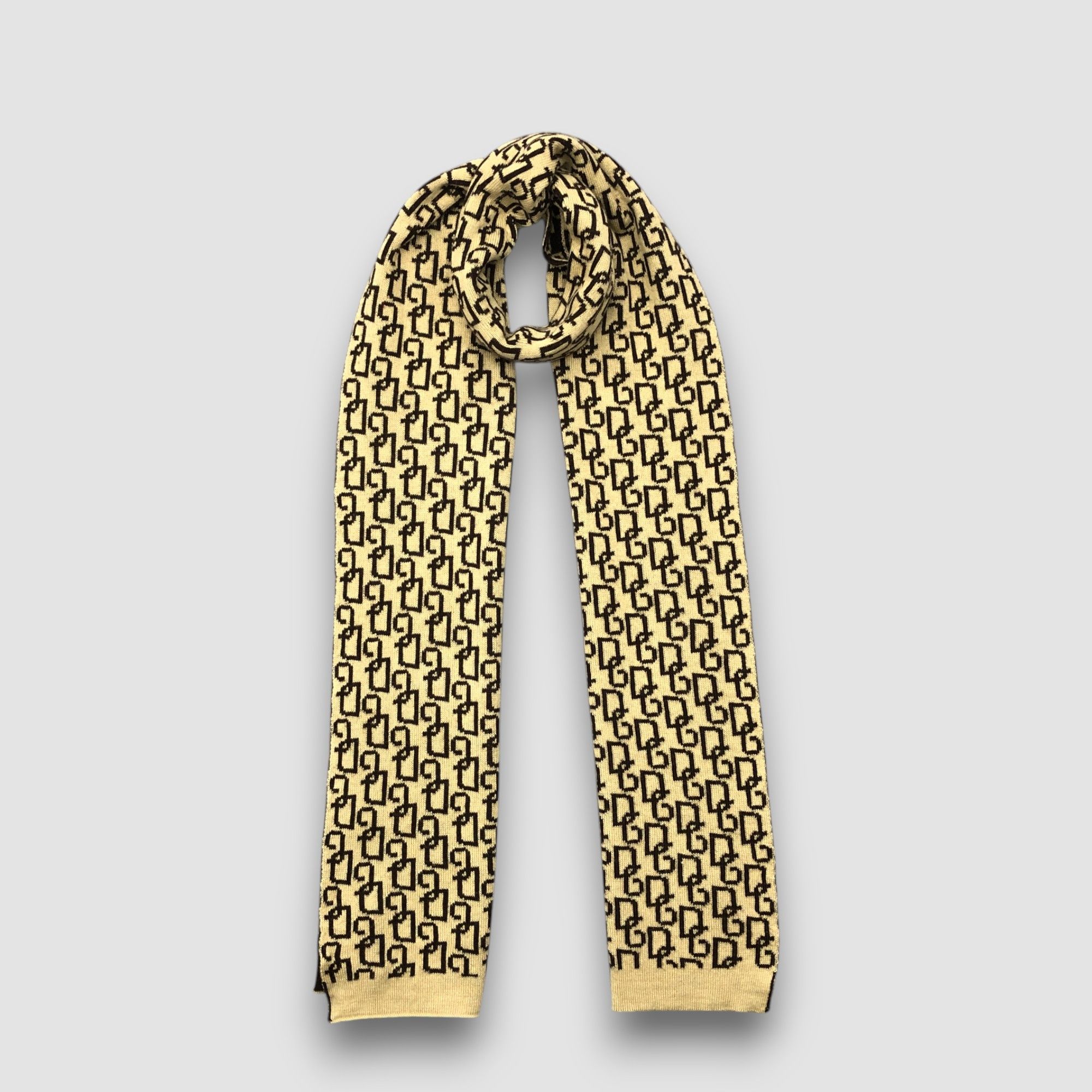 Dolce & Gabbana Vintage Dolce & Gabbana Scarf Muffler Wool Monogram Scarves Size ONE SIZE - 2 Thumbnail