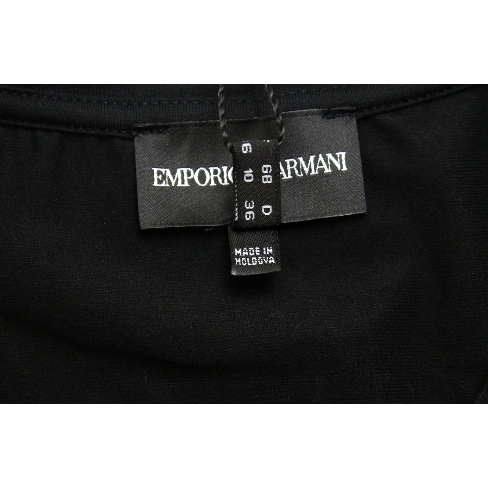 Emporio Armani Emporio Armani T-Shirt Women's US 6 Round Neck Pullover Stretchy Black Size M / US 6-8 / IT 42-44 - 6 Thumbnail
