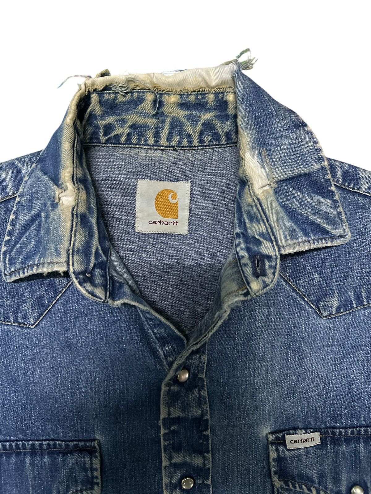 Carhartt Distress Vintage Carhatt Flannel . Size US L / EU 52-54 / 3 - 5 Thumbnail