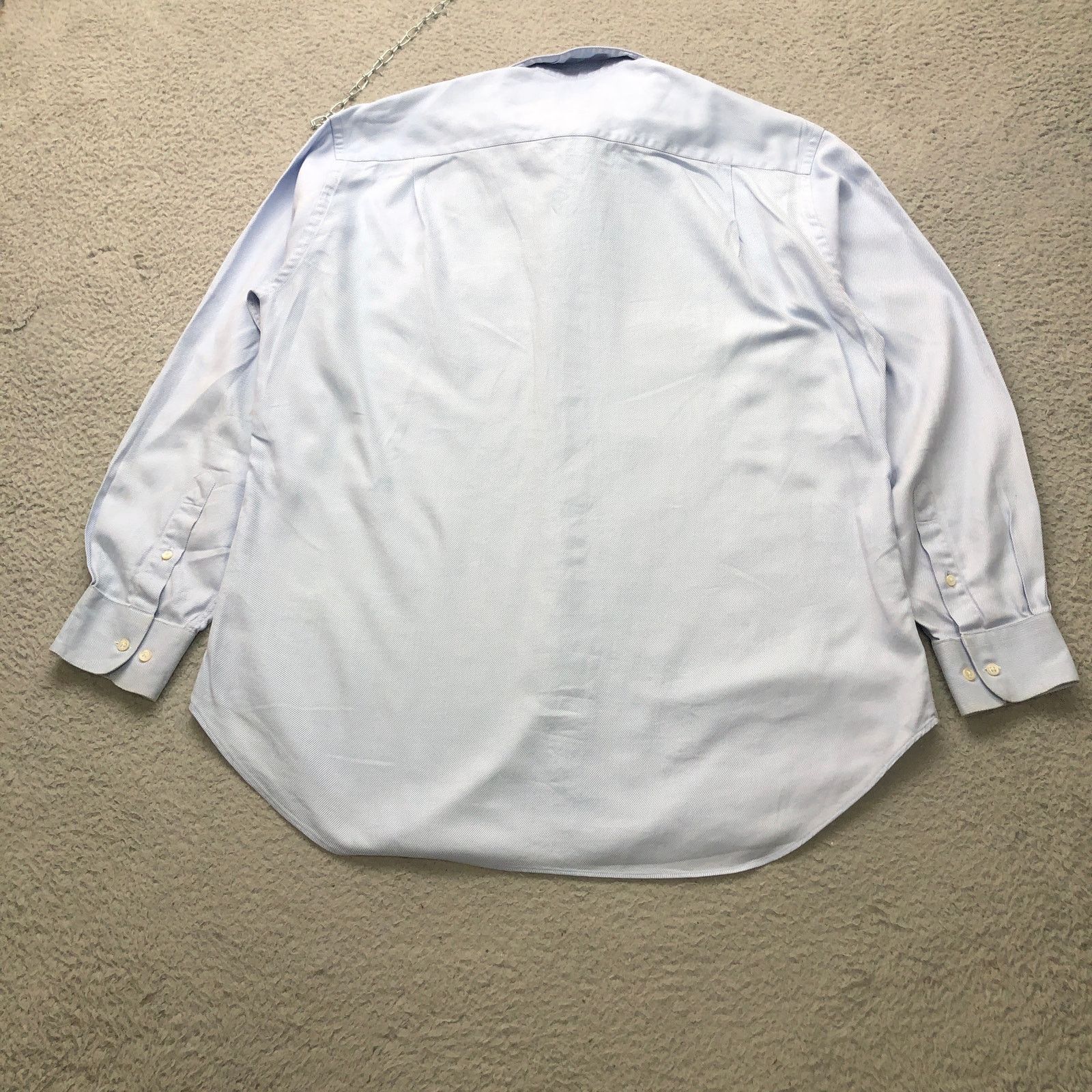 Armani Collezioni Vintage Armani Button Up Dress Shirt Mens Medium 15.5 Blue Size US M / EU 48-50 / 2 - 11 Thumbnail