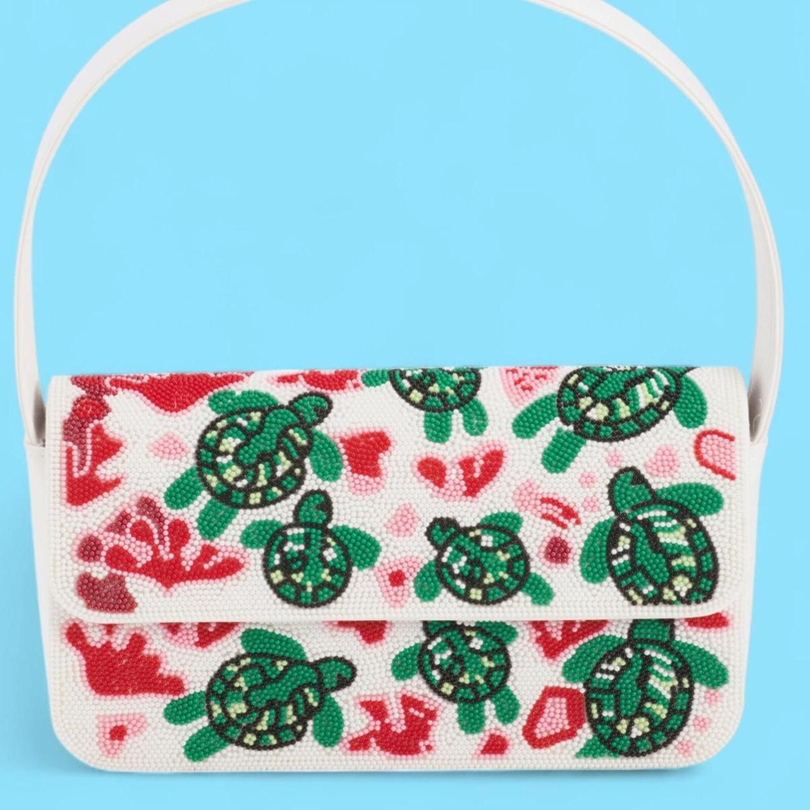 Marsell TikTok Viral Turtle Coral Reef Beaded Bag Size ONE SIZE - 1 Thumbnail