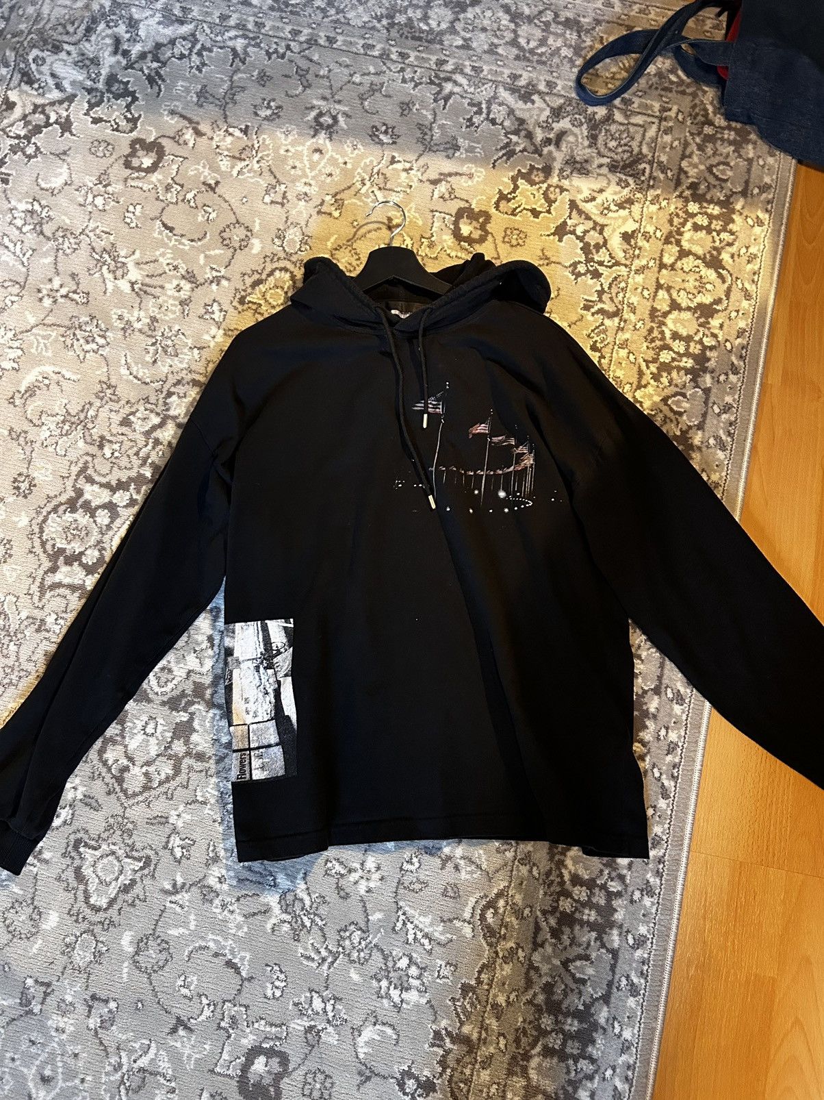 1017 ALYX 9SM Alyx Black Flag Ring hoodie Size US L / EU 52-54 / 3 - 1 Thumbnail