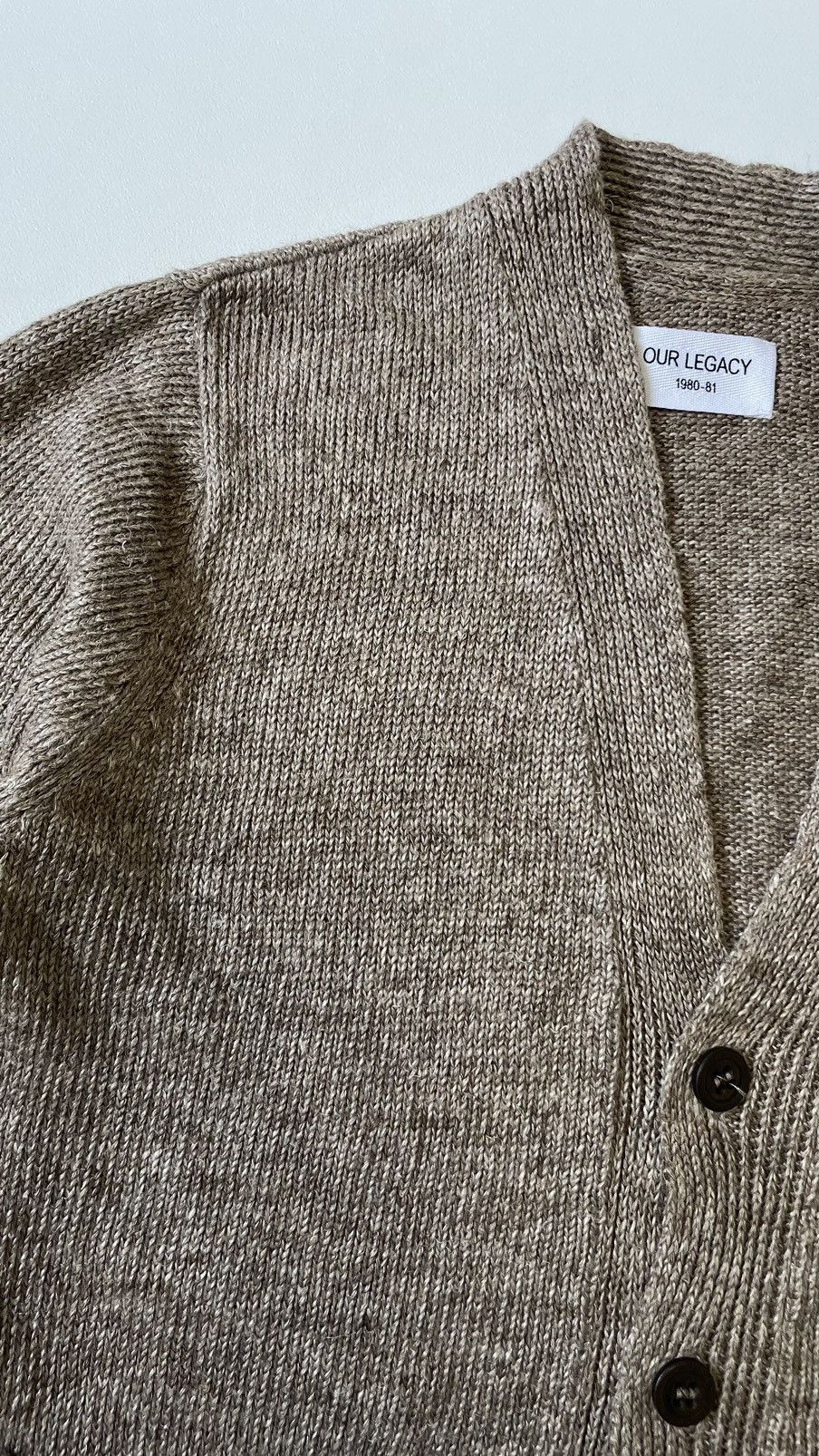 Our Legacy Late 2000s Marl Linen Cardigan Size US M / EU 48-50 / 2 - 5 Thumbnail