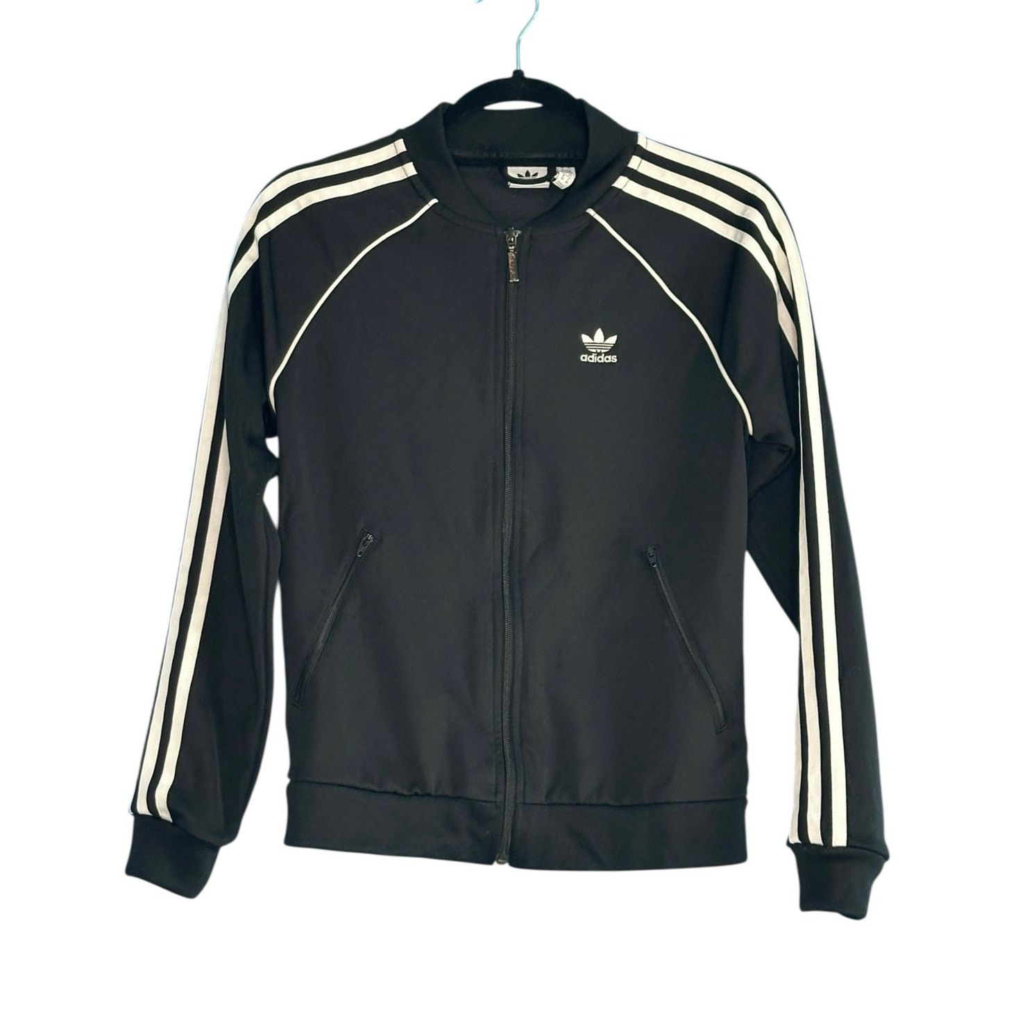 Adidas Adidas SST track top in black white stripes jacket size XS Size US XS / EU 42 / 0 - 1 Thumbnail