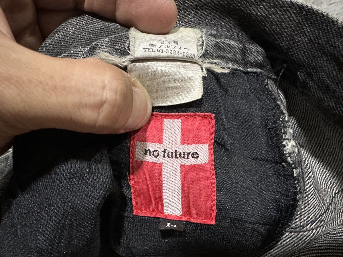 No Future 🔥Sick Y2K No Future Bondage Denim Distressed Punk Size US 32 / EU 48 - 16 Thumbnail