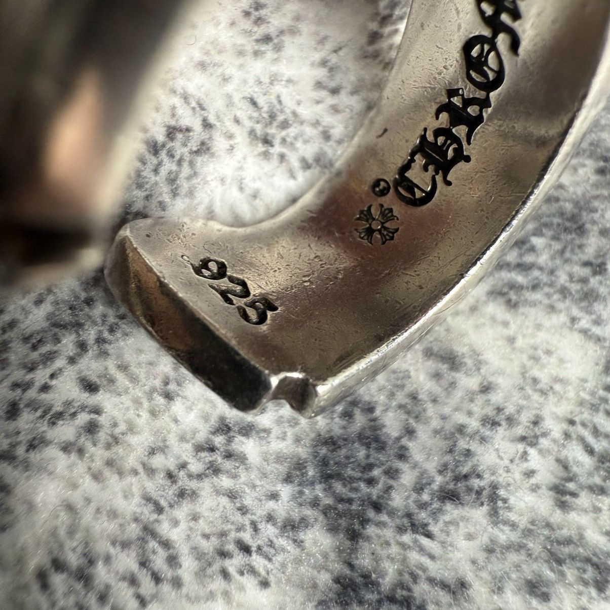 Chrome Hearts Chrome Hearts Large Scroll Label Silver Ring / SIZE 10 Size ONE SIZE - 8 Thumbnail