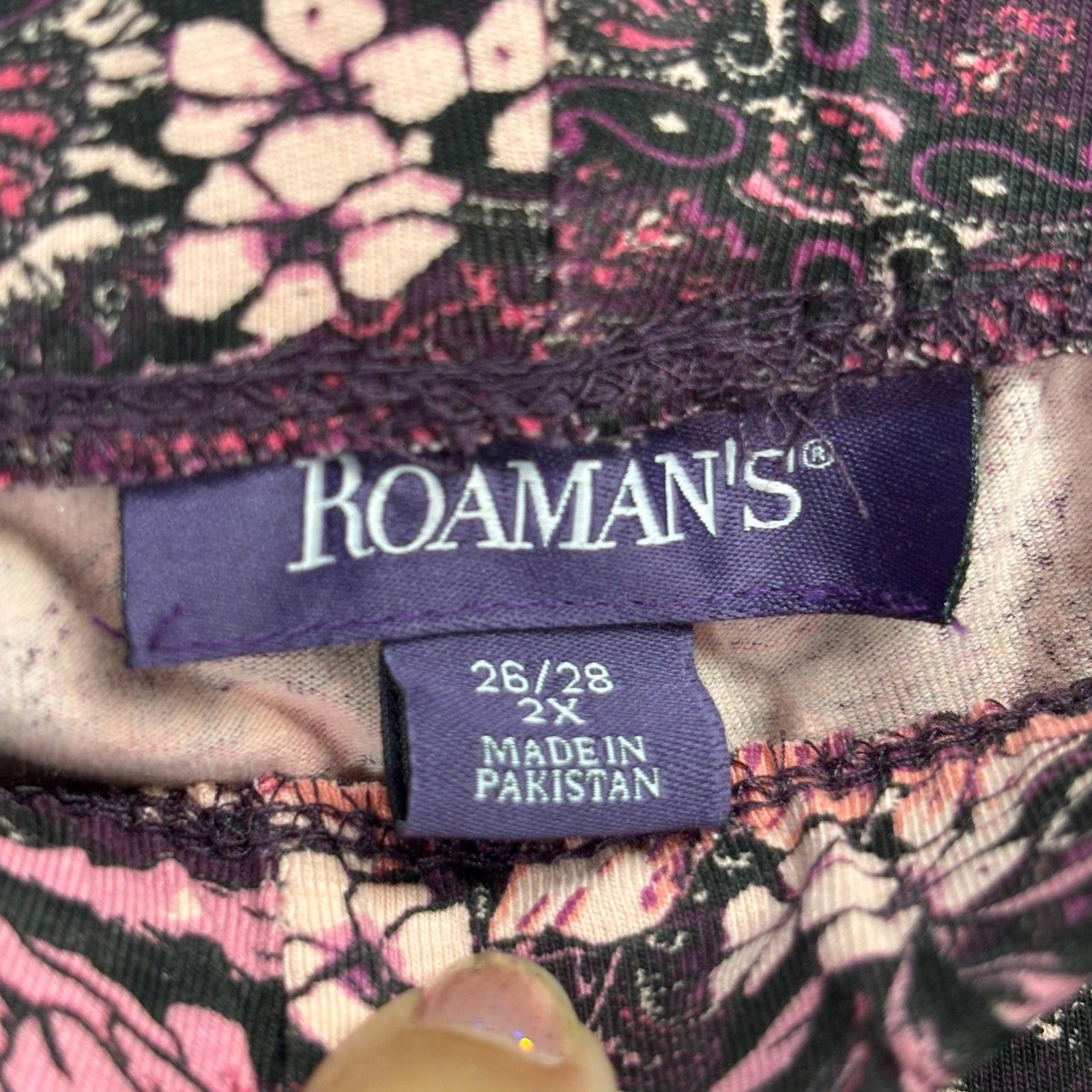 Designer Roamans 26/28 NWT Capri Pullon Pants Size 42" / US 20 - 4 Thumbnail