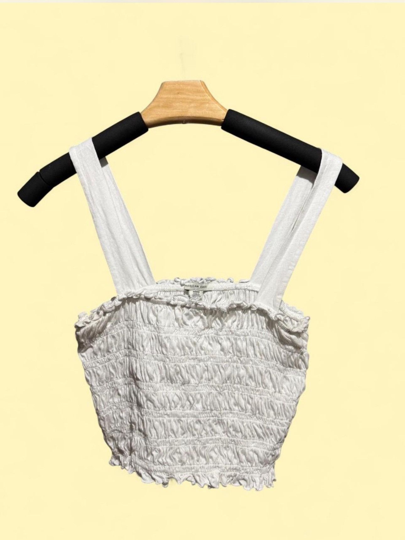 American Eagle Outfitters White crop top Size S / US 4 / IT 40 - 1 Thumbnail