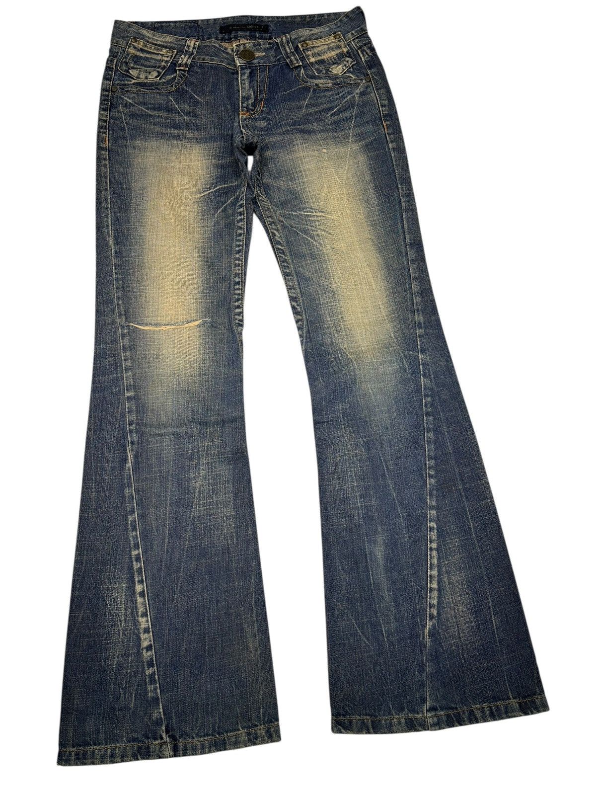 Kapital Flare Jeans Earthy Mud Wash Lolita Exotic Vintage Denim Size US 32 / EU 48 - 3 Thumbnail