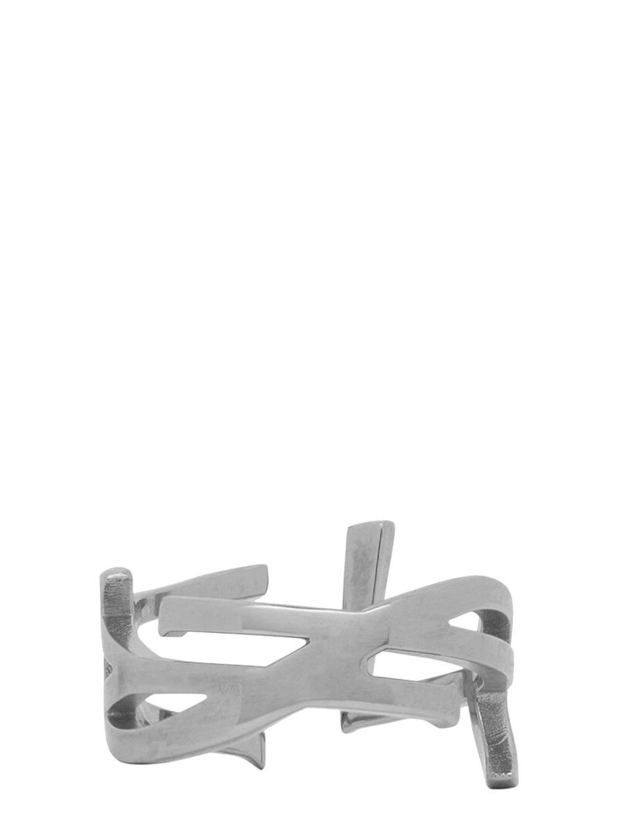 Saint Laurent Paris o1b1hav110125 Size: 6 / Opyuy Twist Ring in Metal in Silver Size ONE SIZE - 1 Thumbnail
