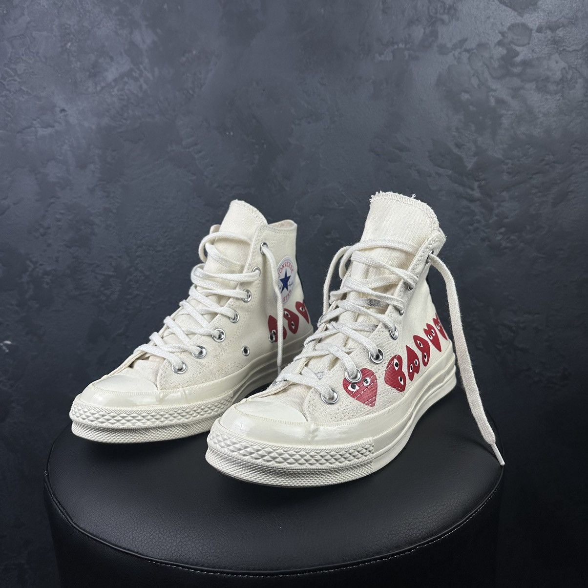 HOT Cdg Play Chuck Taylor Multi Heart CDG PLAY X Converse - Main Image