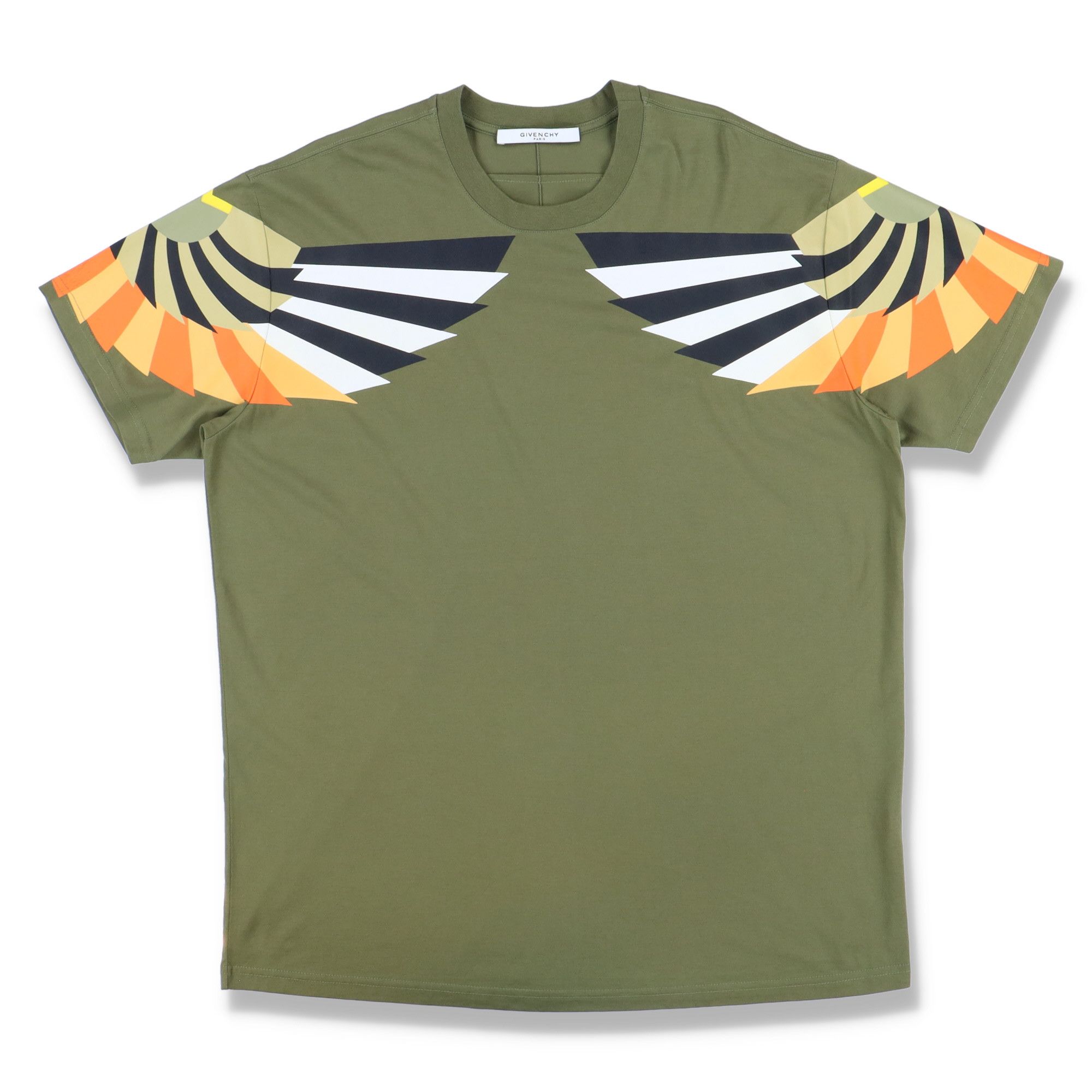 Givenchy Green Wings Print Oversized T-Shirt Size US S / EU 44-46 / 1 - 1 Thumbnail