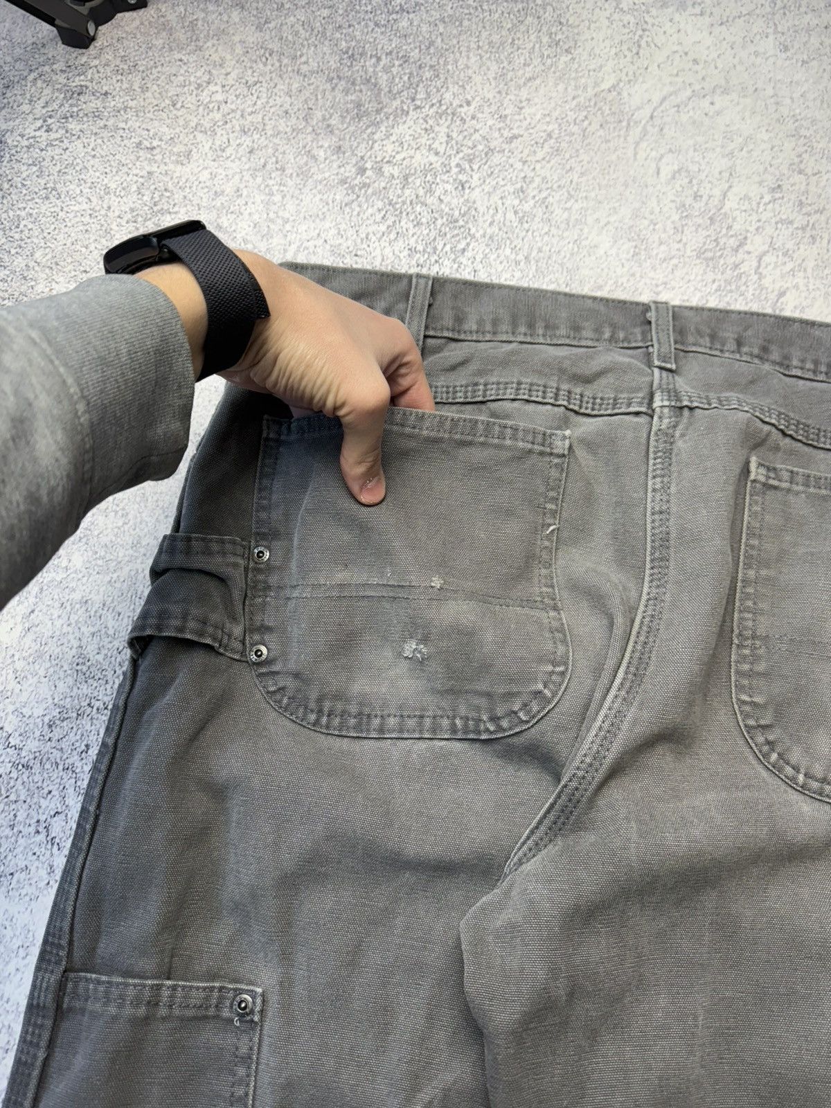 Dickies Vintage Gray Dickies Carpenter Work Pants - 38/32 - Y2K Size US 34 / EU 50 - 22 Thumbnail