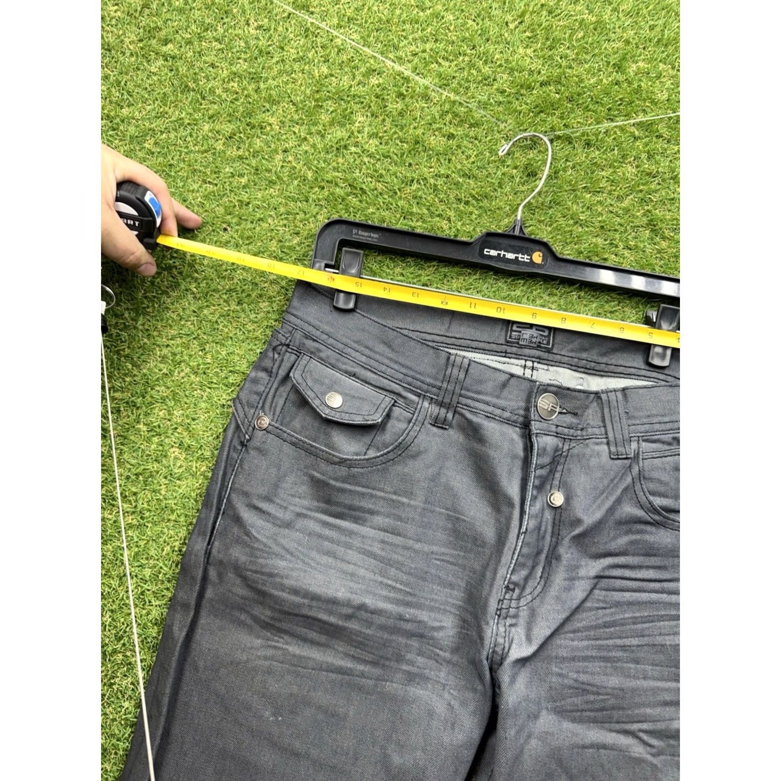 Southpole South Pole Jeans Mens 34x34 Gray Denim Y2K Vintage Hip Hop Grunge Straight 5-Pocket Regular Waist 34in Cotton Denim Baggy Style Size US 34 / EU 50 - 3 Thumbnail