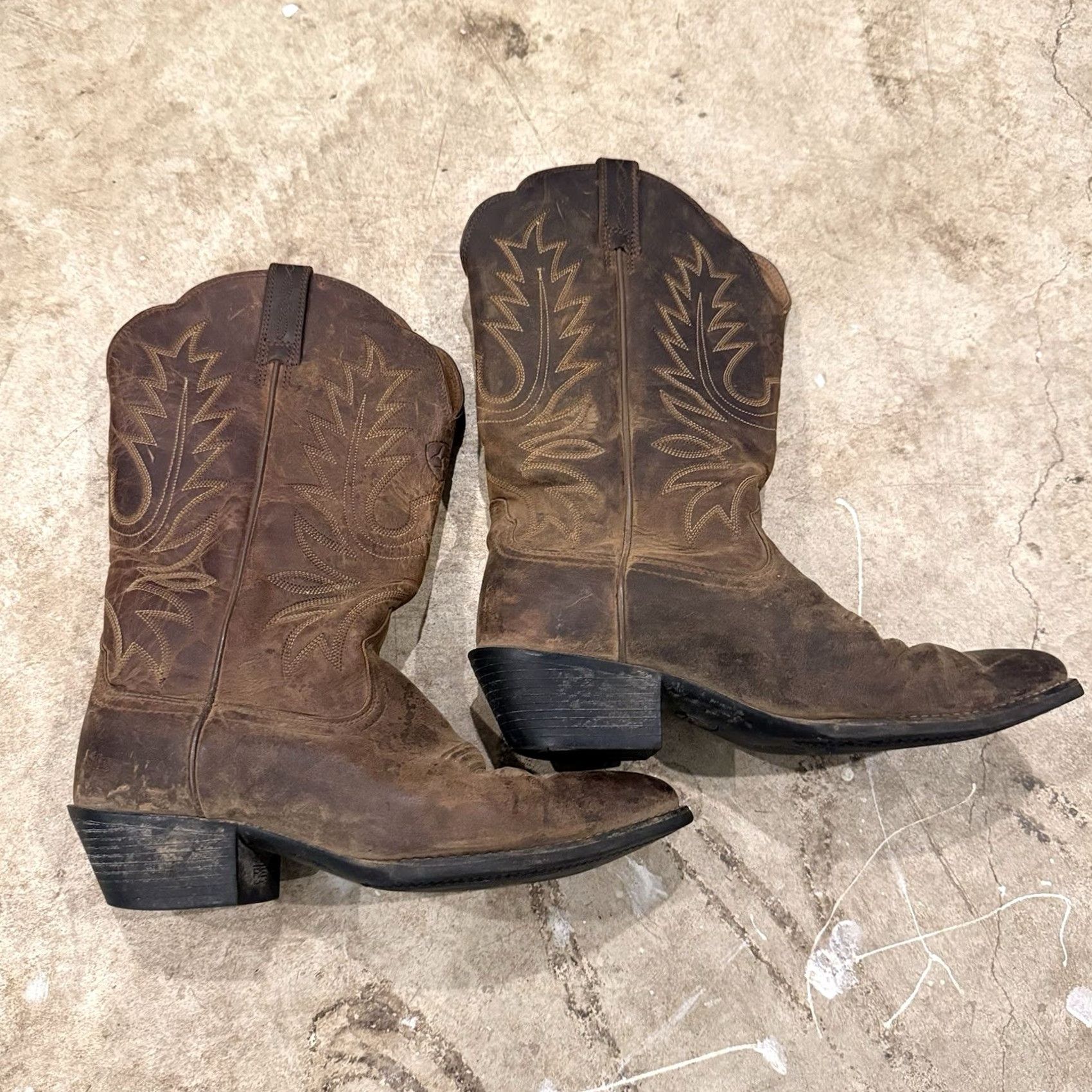 Ariat Ariat Heritage 10001021 Brown Leather Western Cowgirl Boots Womens 6.5B Size US 4 / IT 34 - 2 Thumbnail