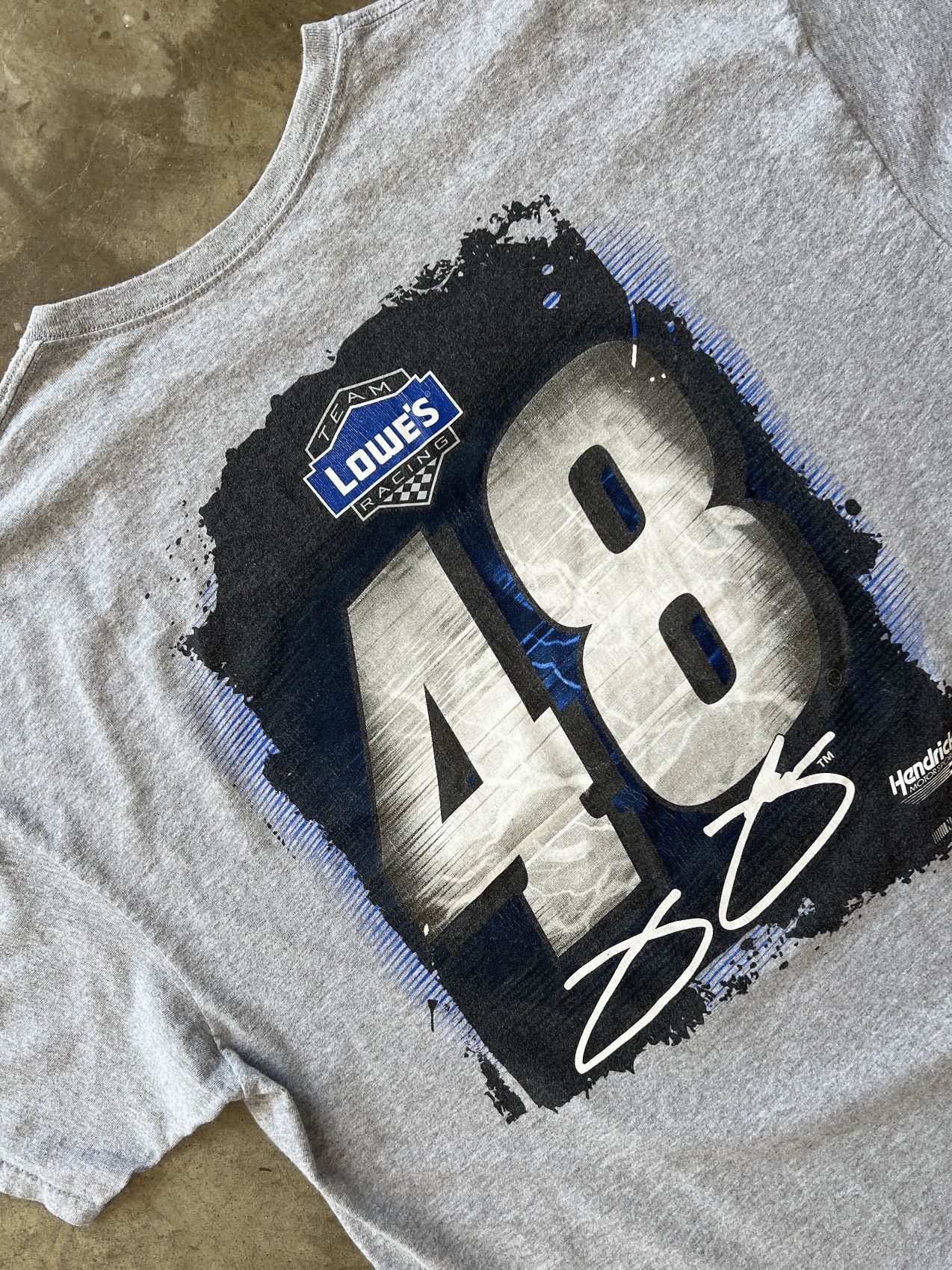 NASCAR × Vintage NASCAR Jimmie Johnson Lowes Chevrolet 48 Racing Tee 2XL Size US XXL / EU 58 / 5 - 4 Thumbnail