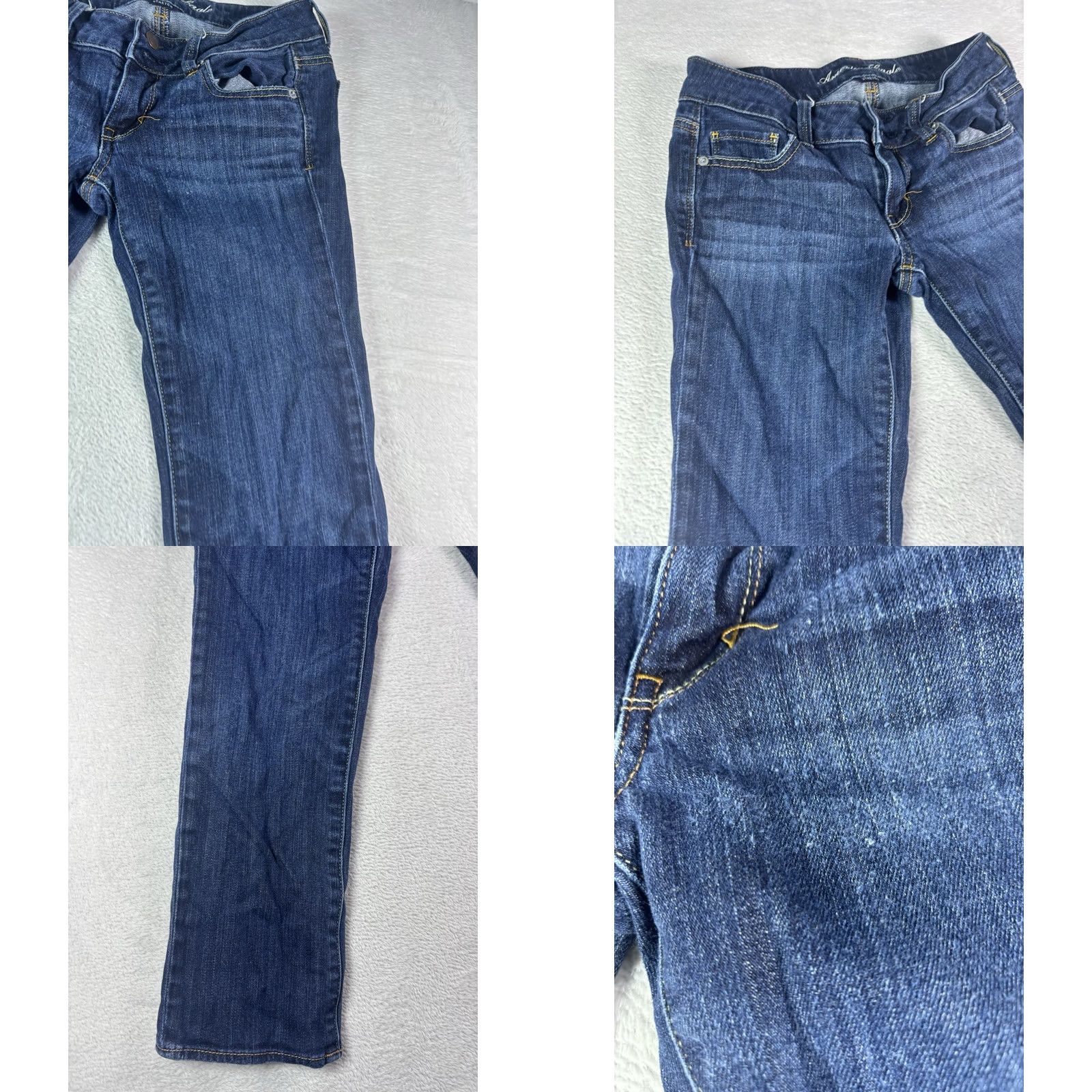American Eagle Outfitters American Eagle Outfitters Jeans Size 2 Regular Medium Wash Denim 5-Pocket Stretch Straight Women's Size 26" / US 2 / IT 38 - 10 Thumbnail