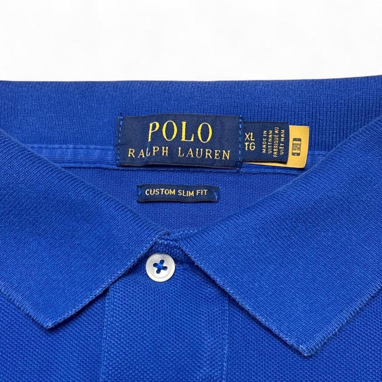 Polo Ralph Lauren Polo Ralph Lauren Big Pony Blue Custom Slim Fit Sz XL Size US XL / EU 56 / 4 - 4 Thumbnail
