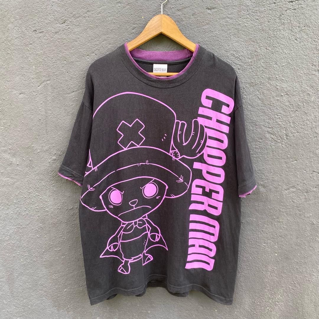 Anime Thrashed faded chopper man x one piece anima tee Size US XL / EU 56 / 4 - 1 Thumbnail