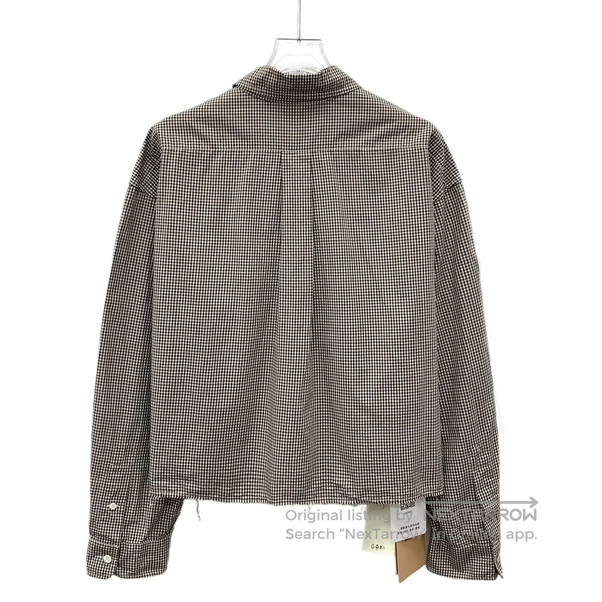Miu Miu Miu Miu Caramel checkered logo letter embroidery cotton la Size S / US 4 / IT 40 - 2 Thumbnail