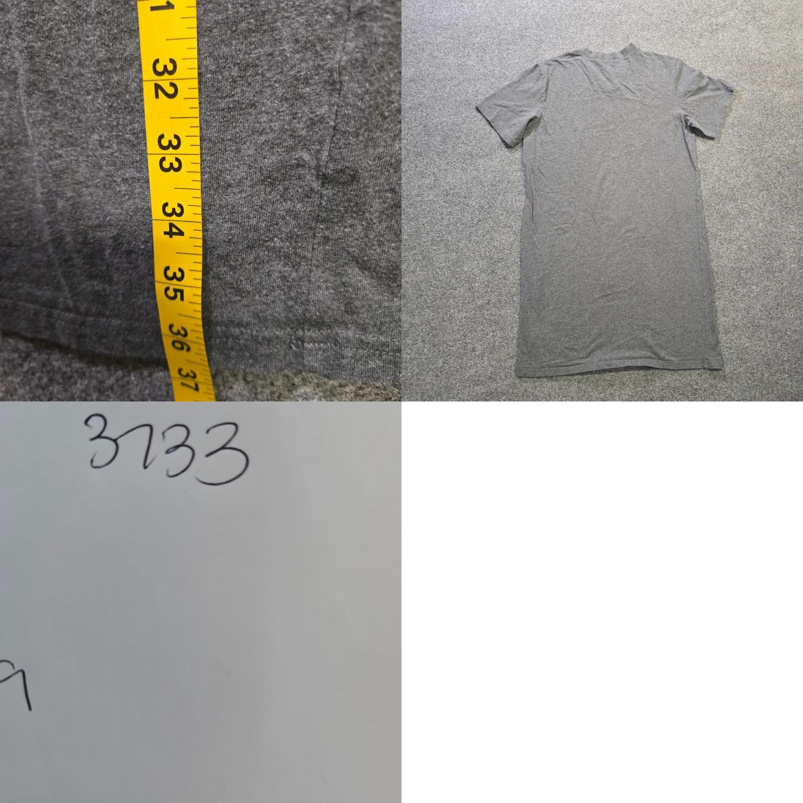 Vintage Vermont Country Store Nightgown Womens Medium Gray V Neck Short Sleeve Jersey Cotton Gown Women Chemise M Gray Nightgown Size 32" / US 10 / IT 46 - 8 Thumbnail