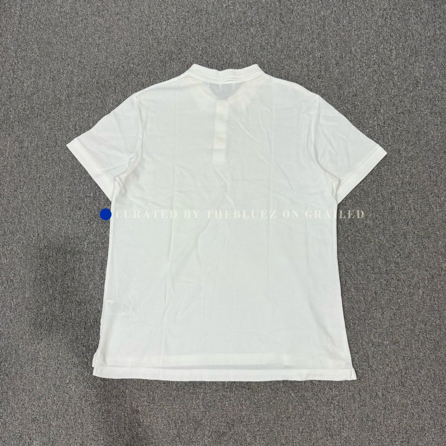 Burberry Burberry White Metal Buckle Short Sleeve Polo Size US XL / EU 56 / 4 - 2 Thumbnail