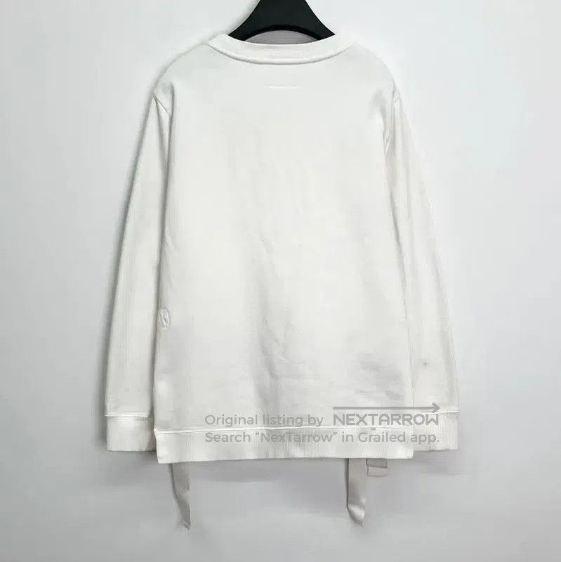 Maison Margiela Maison Margiela White Cotton Women's Pullover Sweatshirt . Size S / US 4 / IT 40 - 2 Thumbnail
