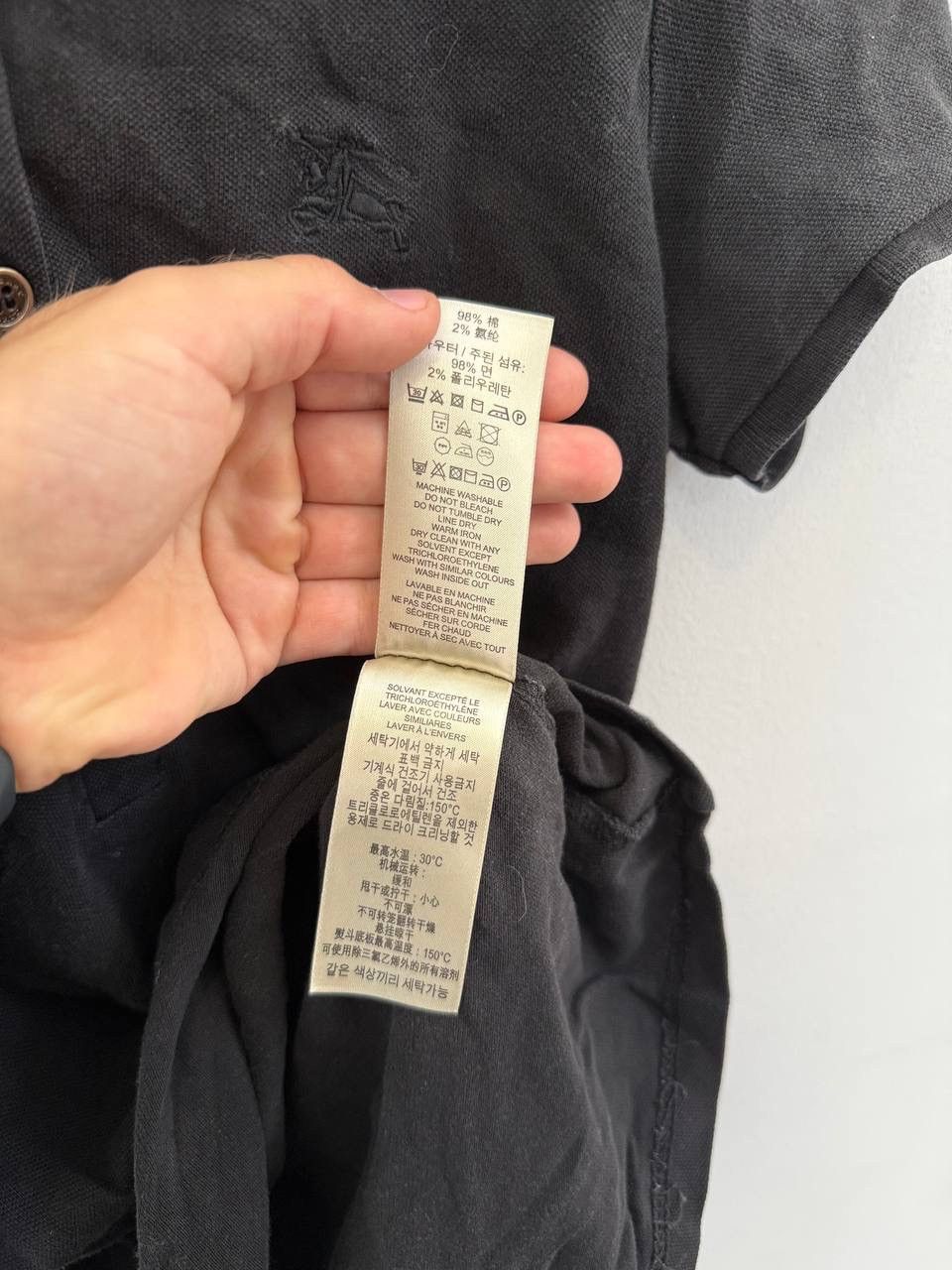 Burberry Burberry Brit Women’s Premium Black Short Sleeve Polo Shirt Size XS / US 0-2 / IT 36-38 - 11 Thumbnail