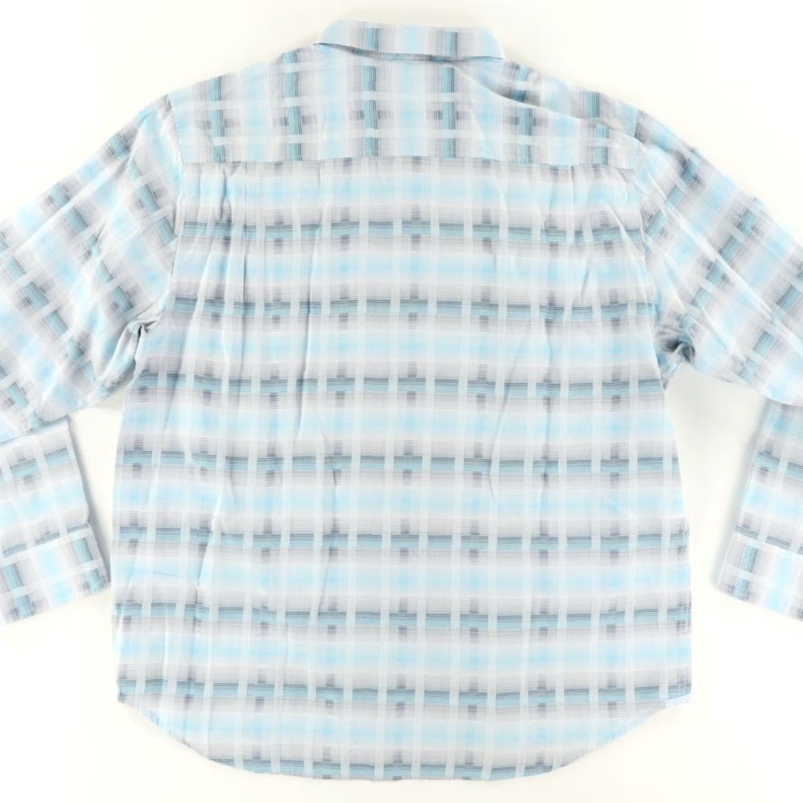 Tommy Bahama Tommy Bahama Matteo Mirage Plaid Long Sleeve Button Up Shirt Blue Men's XL Size US XL / EU 56 / 4 - 4 Thumbnail
