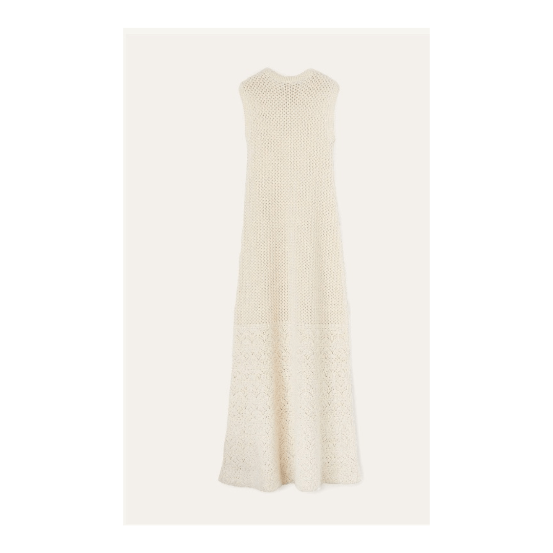 Loro Piana o1srvl11e1224 Engadin Dress in Cream Size M / US 6-8 / IT 42-44 - 2 Thumbnail