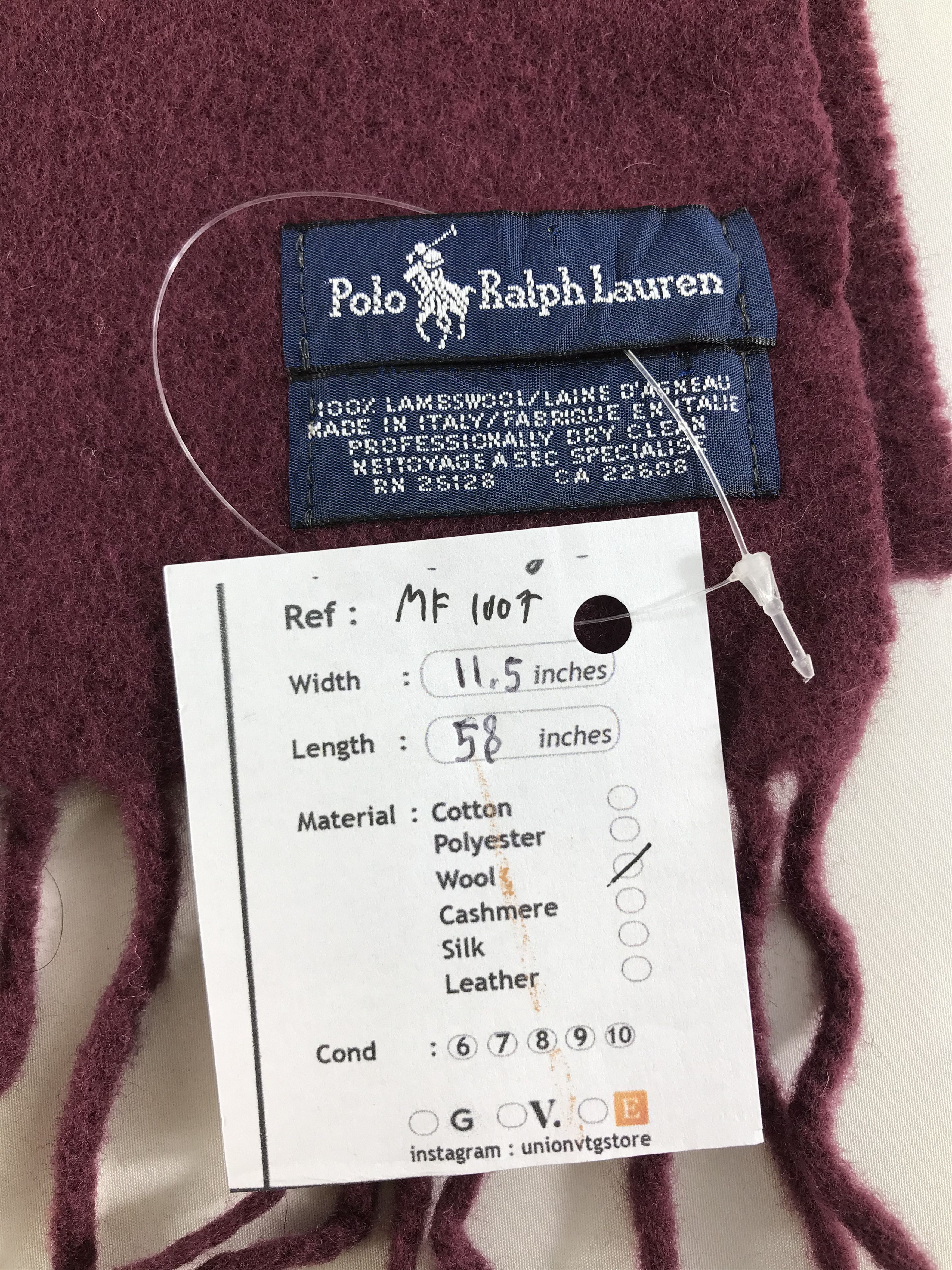 Polo Ralph Lauren Vintage Polo Ralph Lauren Scarf/Muffler/Neckwear MF1007 Size ONE SIZE - 5 Thumbnail