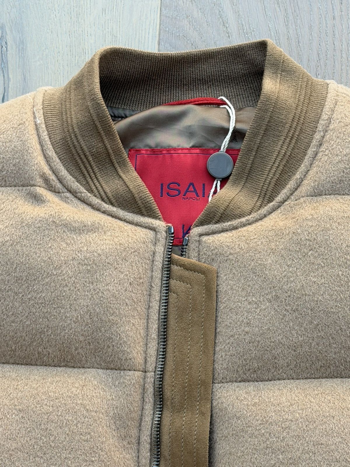 Isaia Napolii Isaia Napoli 100% Camel Down Vest EU52 L Made In Italy $4500 Size US L / EU 52-54 / 3 - 16 Thumbnail
