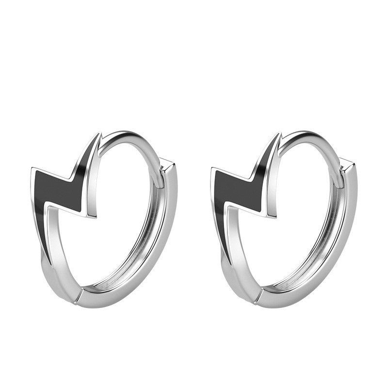 Jewelry Vintage Earrings One Pairs Chrome Jewelry Size ONE SIZE - 3 Thumbnail