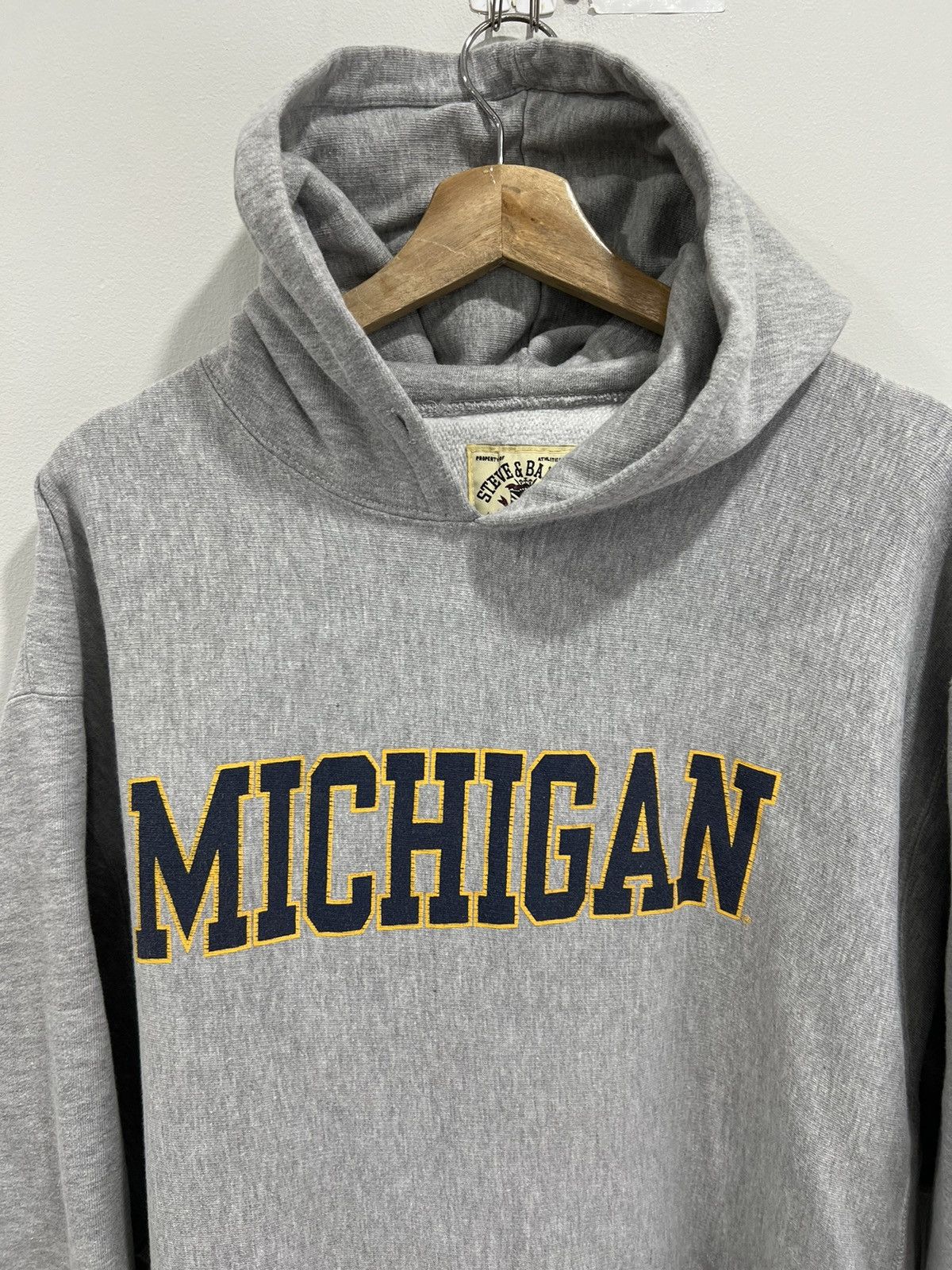 Vintage Vintage Michigan Spellout Hoodie Sweater Xxl Size US XXL / EU 58 / 5 - 2 Thumbnail