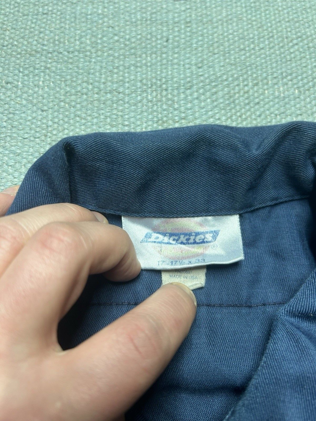 Vintage Vintage dickies work shirt chino twill distressed men’s XL Size US XL / EU 56 / 4 - 6 Thumbnail