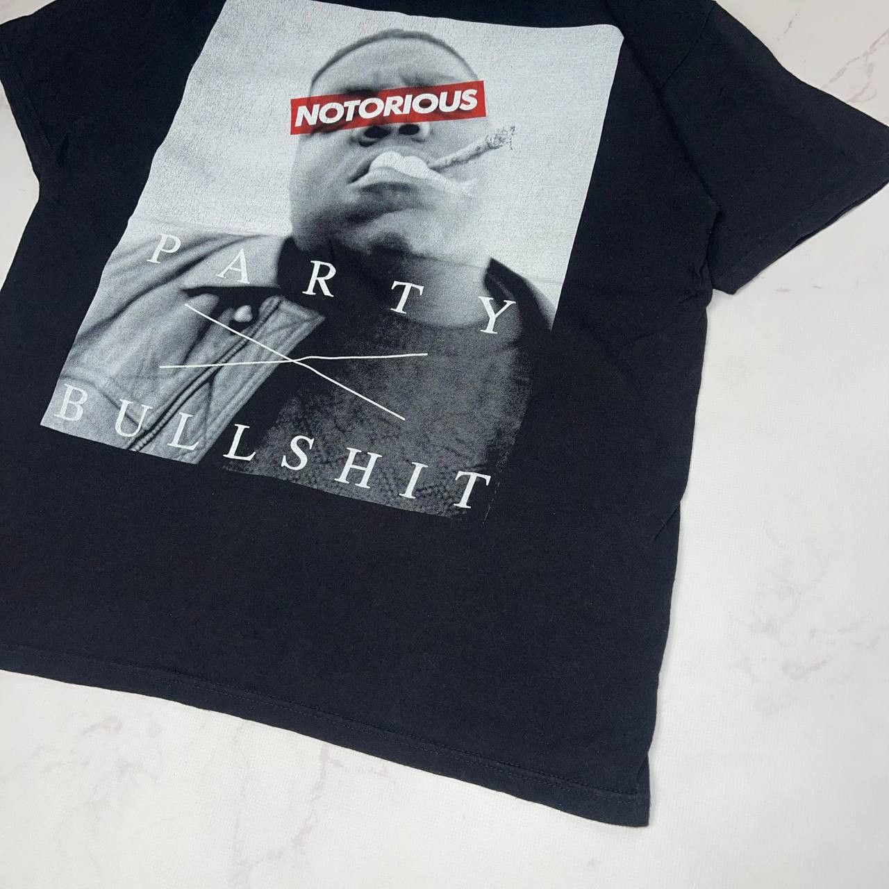 Vintage Vintage Notorious BIG Shirt Party And Bullsh Black Size M Size US M / EU 48-50 / 2 - 9 Thumbnail