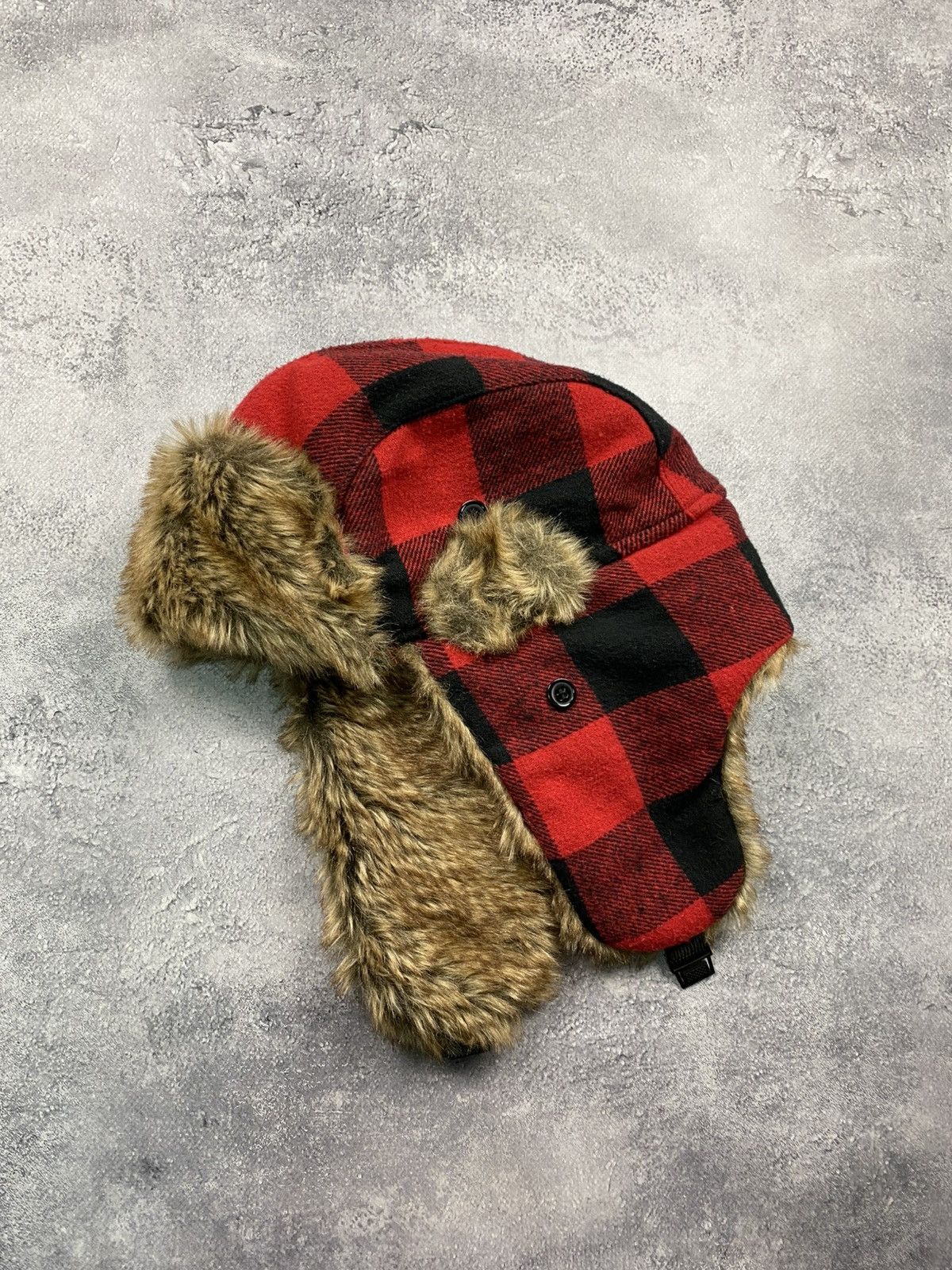 Japanese Brand Vintage crazy Y2K fuzzy fur ushanka hat punk Japanese Size ONE SIZE - 3 Thumbnail
