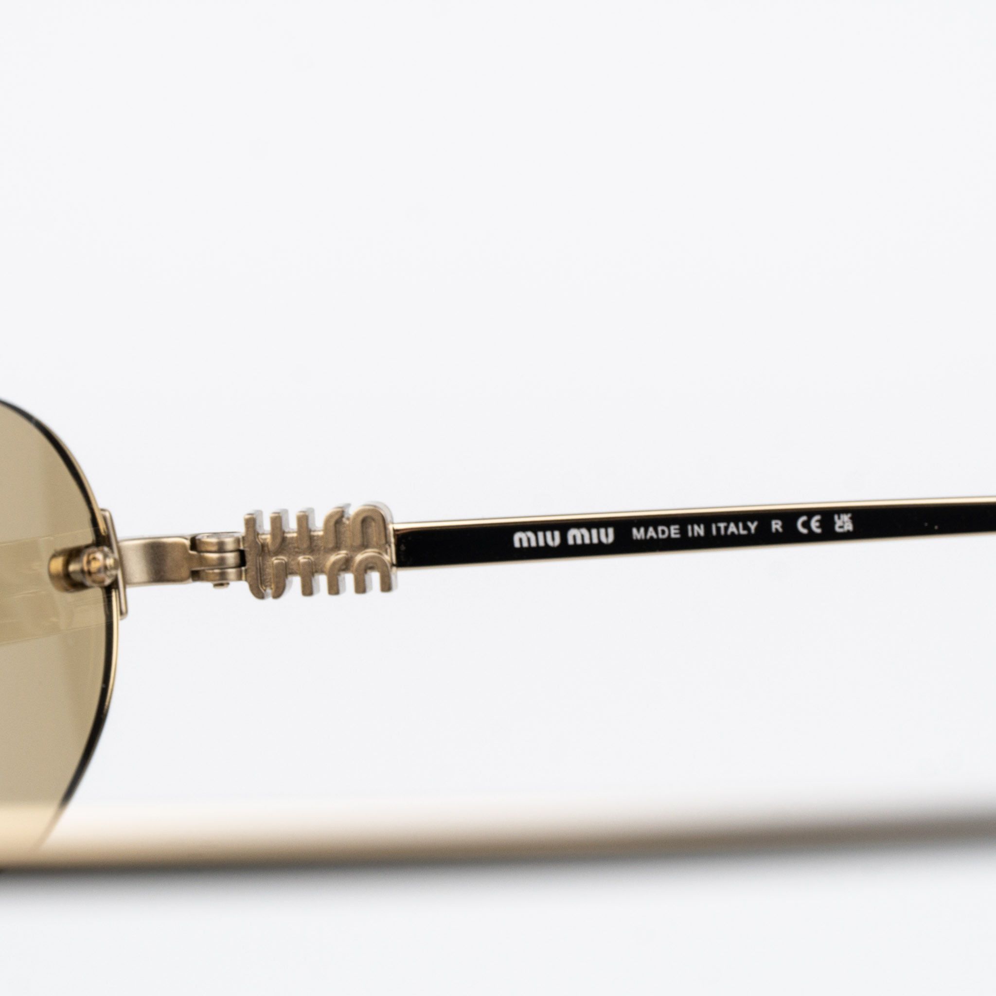 Miu Miu Miu Miu Women Sunglasses Oval MUA54S ZVN10R NEW AUTHENTIC Size ONE SIZE - 9 Thumbnail