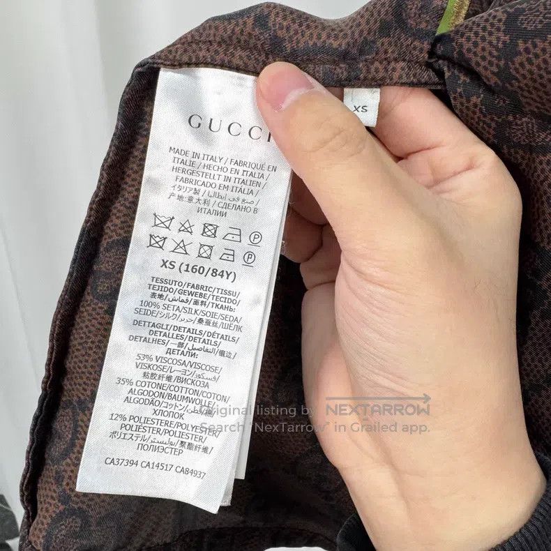 Gucci Gucci Old flower full printing webbing mulberry silk zippe Size US XS / EU 42 / 0 - 6 Thumbnail